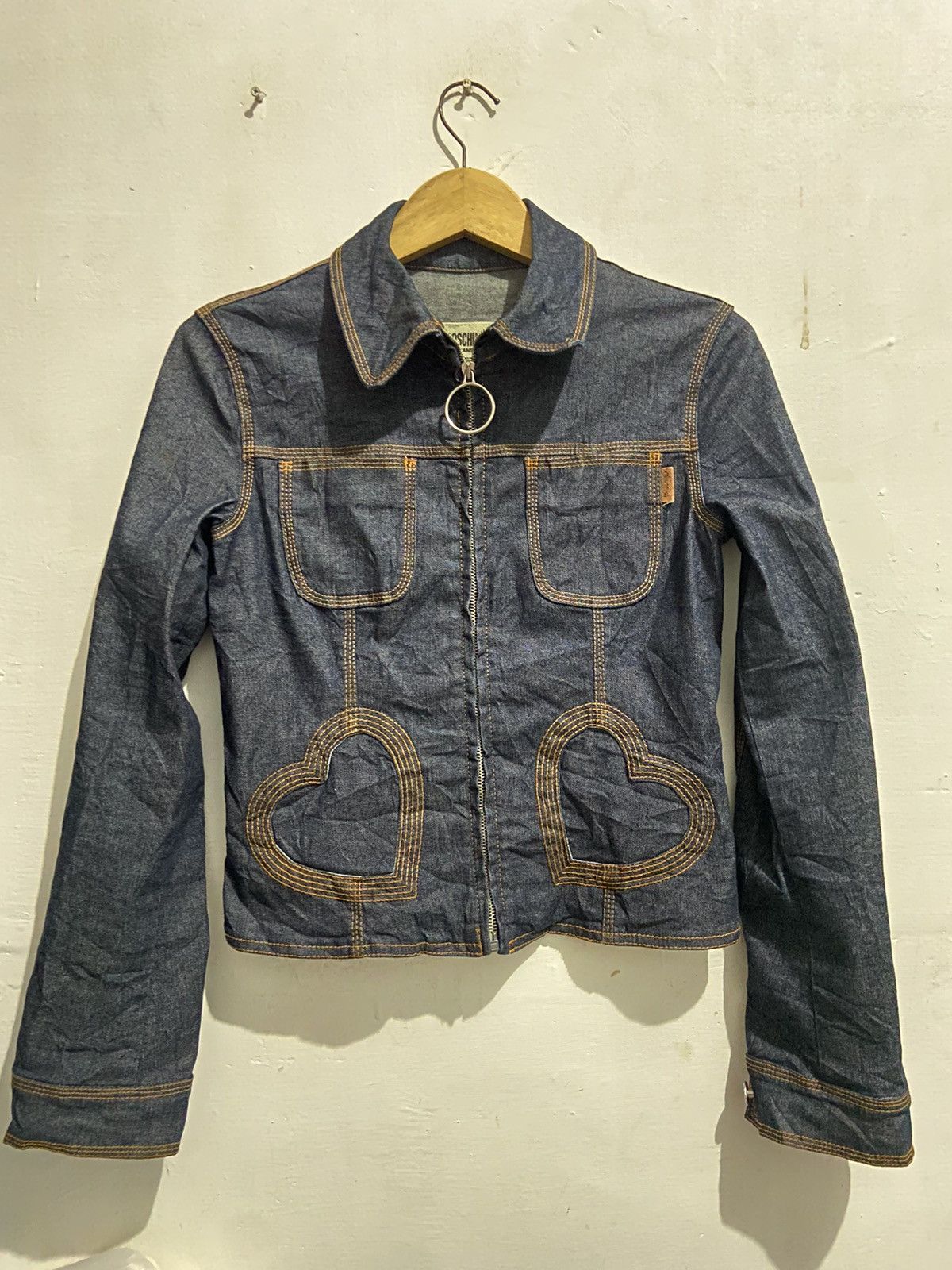 Moschino Moschino hearts trucker jeans Size M / US 6-8 / IT 42-44 - 1 Thumbnail