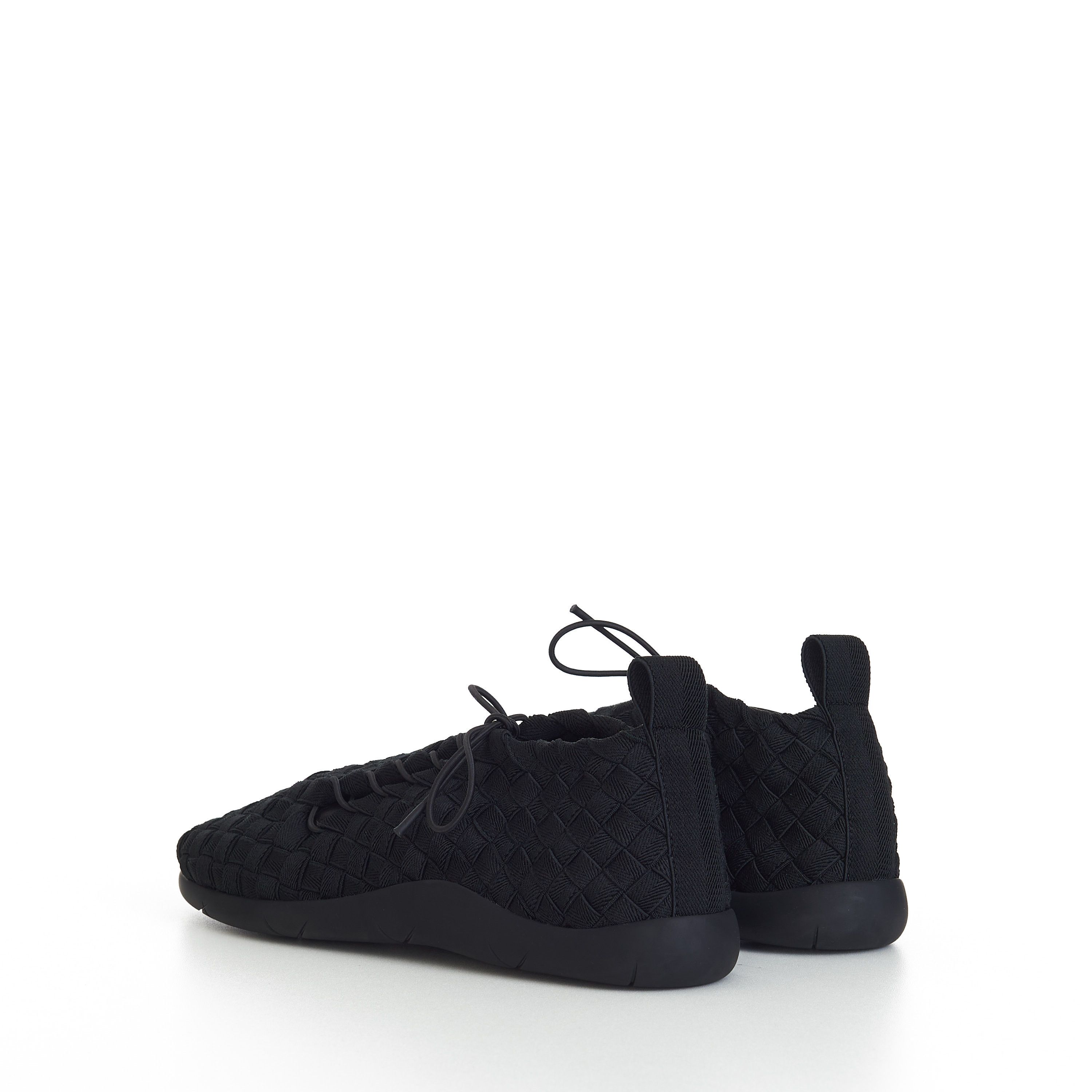 Bottega Veneta "Plat" Lace-up Sneakers In Black Intrecciato Elastic Size US 6 / EU 39 - 6 Thumbnail