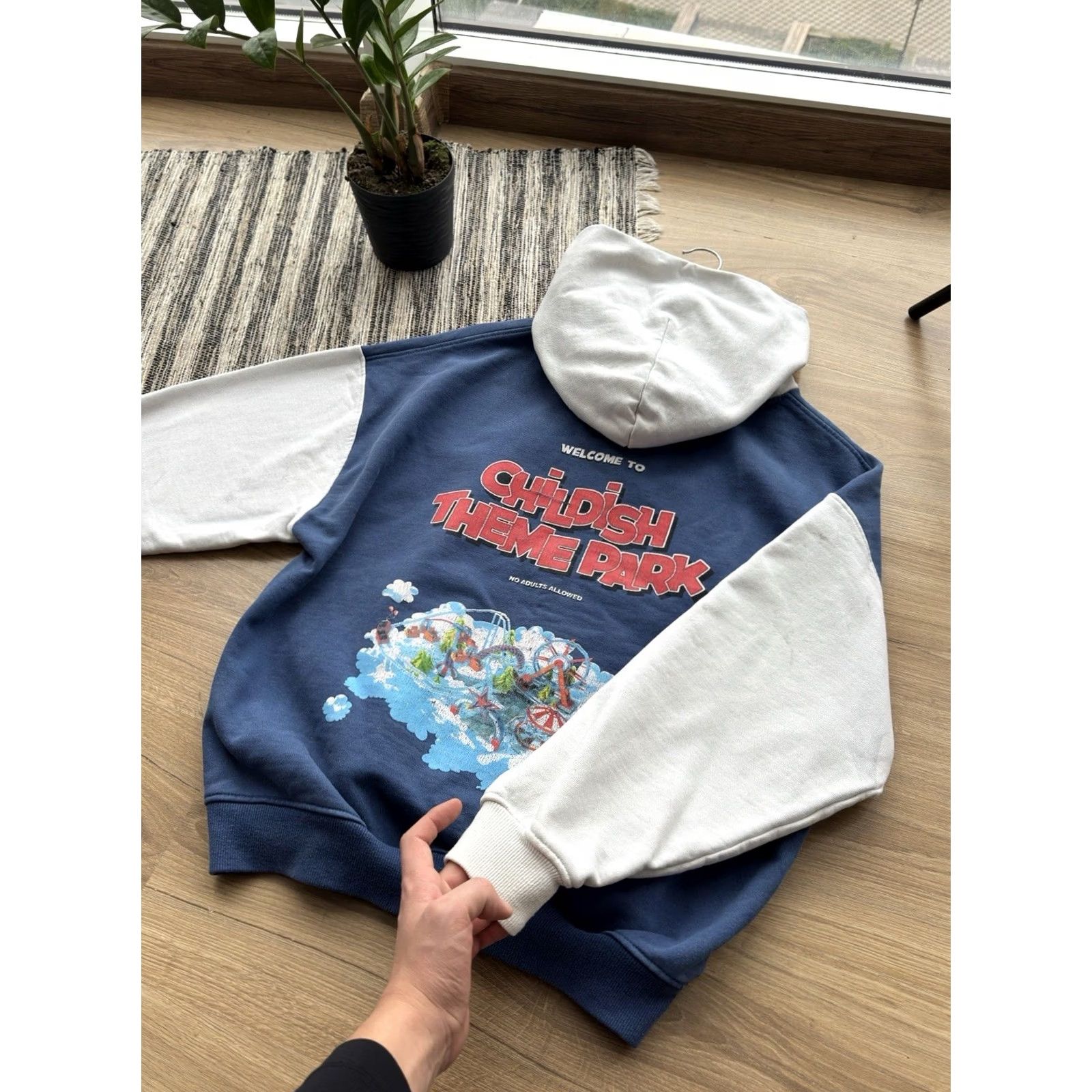 Vintage VINTAGE Childish Theme Park TGF Heavy Hoodie Shirt Mens S Blue Logo 90s Art Cars City Hip Hop USA Y2K Rare Pullover Size US S / EU 44-46 / 1 - 5 Thumbnail