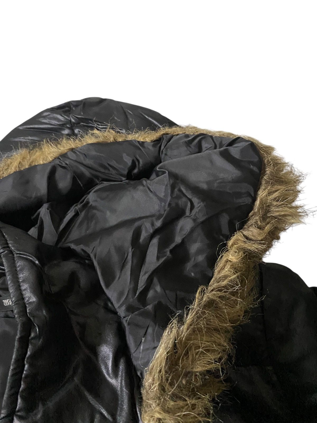 If Six Was Nine 2000's Mignon Fur Black Puffer Jacket Size US M / EU 48-50 / 2 - 8 Thumbnail