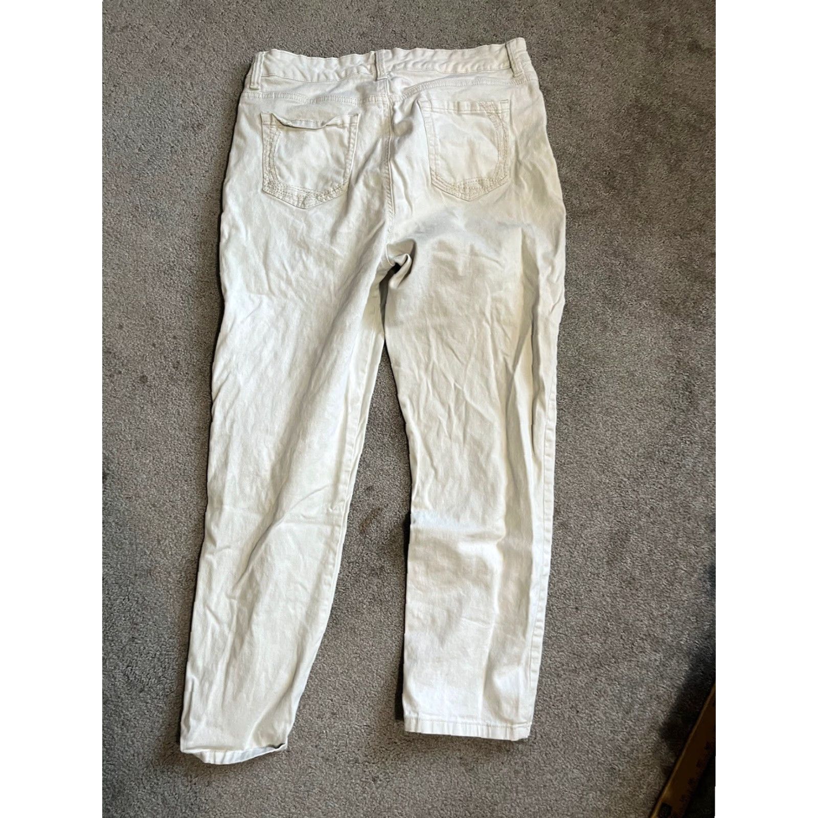 Gloria Vanderbilt Gloria Vanderbilt Jeans Womens 12 Beige All Around Slimming Amanda High Rise Size 34" / US 12 / IT 48 - 3 Thumbnail