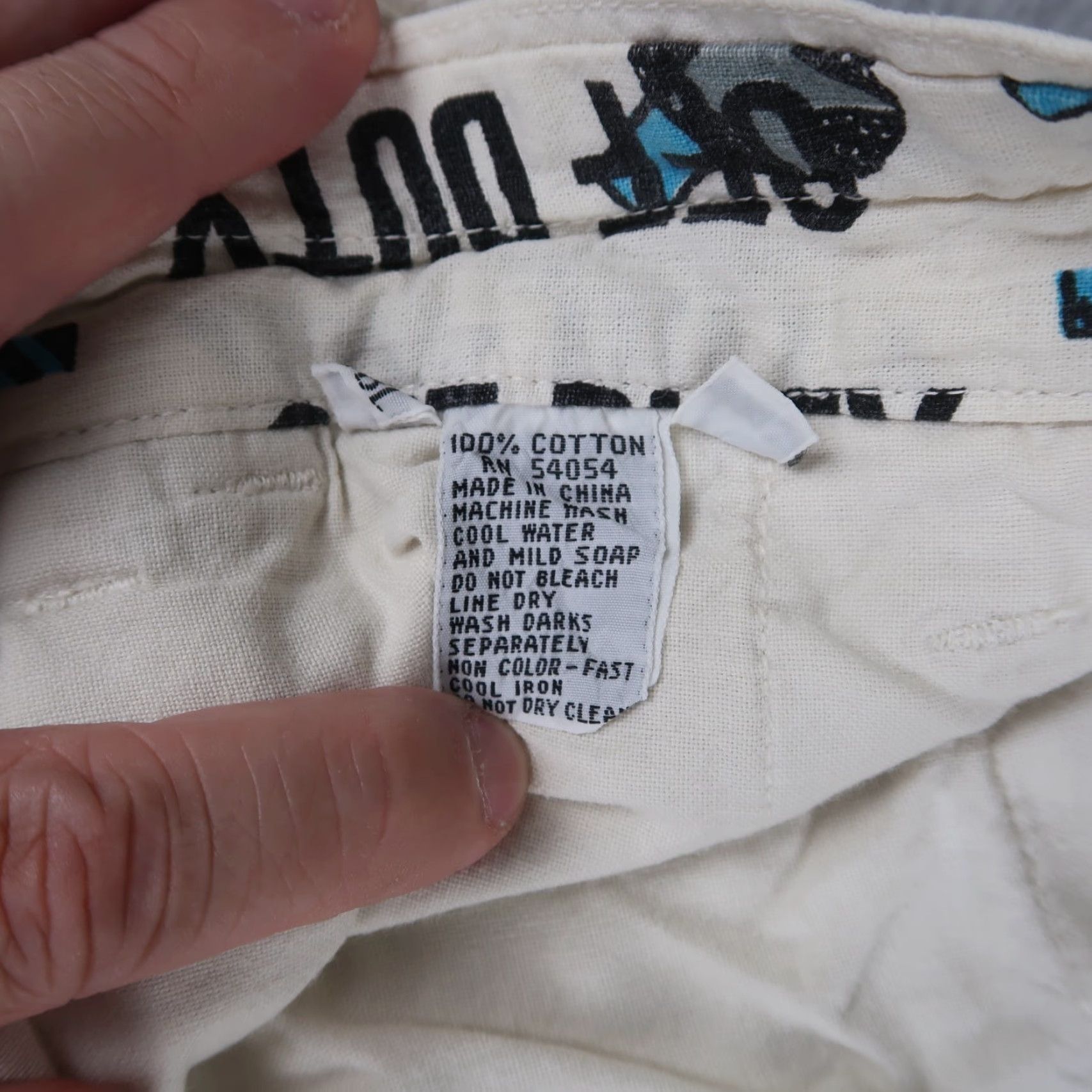 Bugle Boy VINTAGE Bugle Boy Pants Mens 32M Ivory Cargo Squadron 90s/Pants/Cargo/Logo Mens Size US 32 / EU 48 - 3 Thumbnail