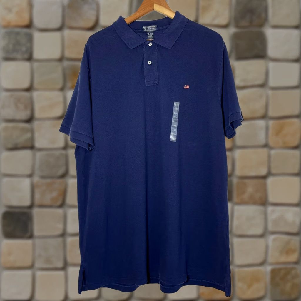 Ralph Lauren VINTAGE Polo Jeans Company Ralph Lauren Polo Shirt Navy Blue 2XL Men’s Short Sleeve Polo Shirt 100% Cotton NWT Size US XXL / EU 58 / 5 - 1 Thumbnail