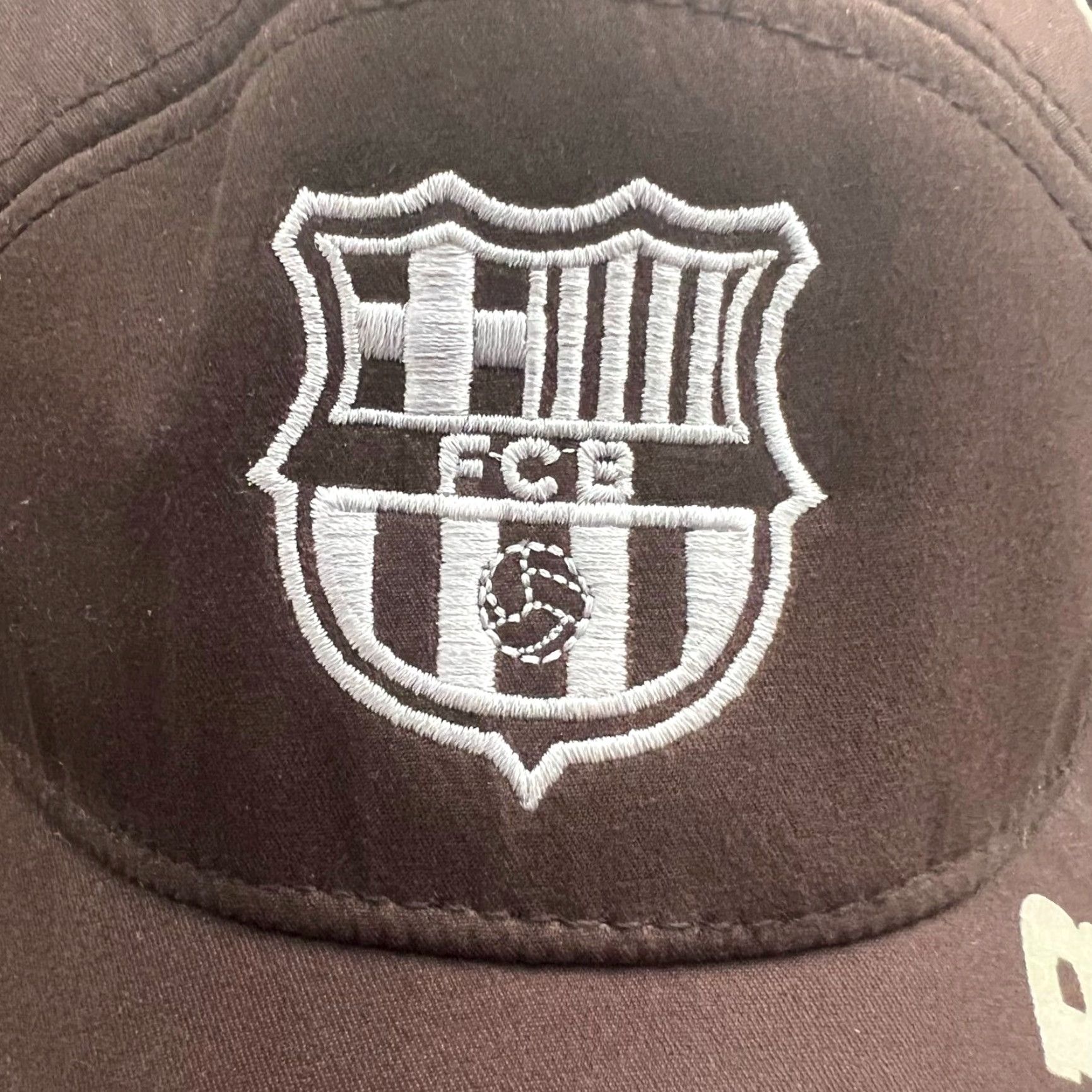 Vintage FC Barcelona Soccer 1899 Adjustable Cap Hat Trucker Black Size ONE SIZE - 2 Thumbnail