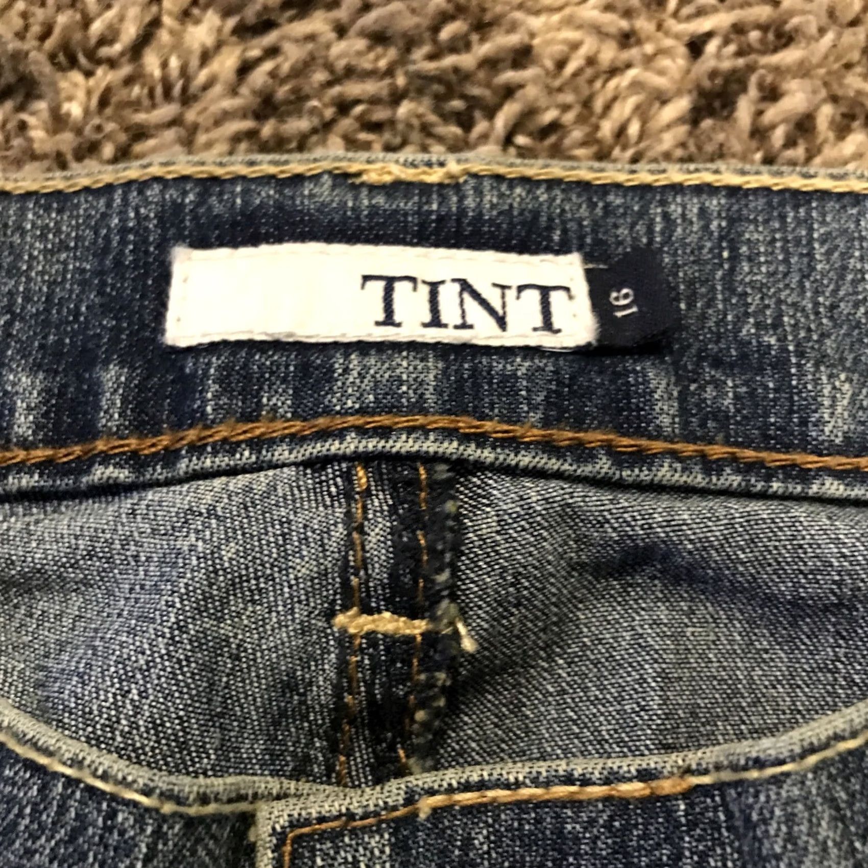 Vintage Tint Jeans Womens 16 Blue brand size cotton blend denim a18 Size 38" / US 16 / IT 52 - 2 Thumbnail