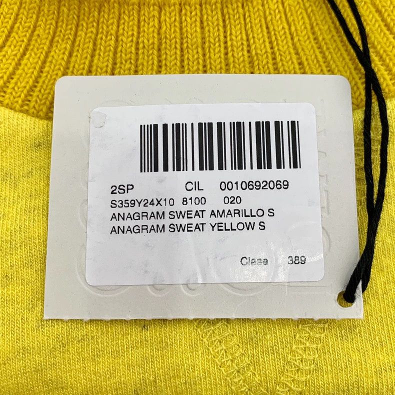 Loewe Loewe Yellow logo embroidered cotton round neck long sleev Size S / US 4 / IT 40 - 6 Thumbnail