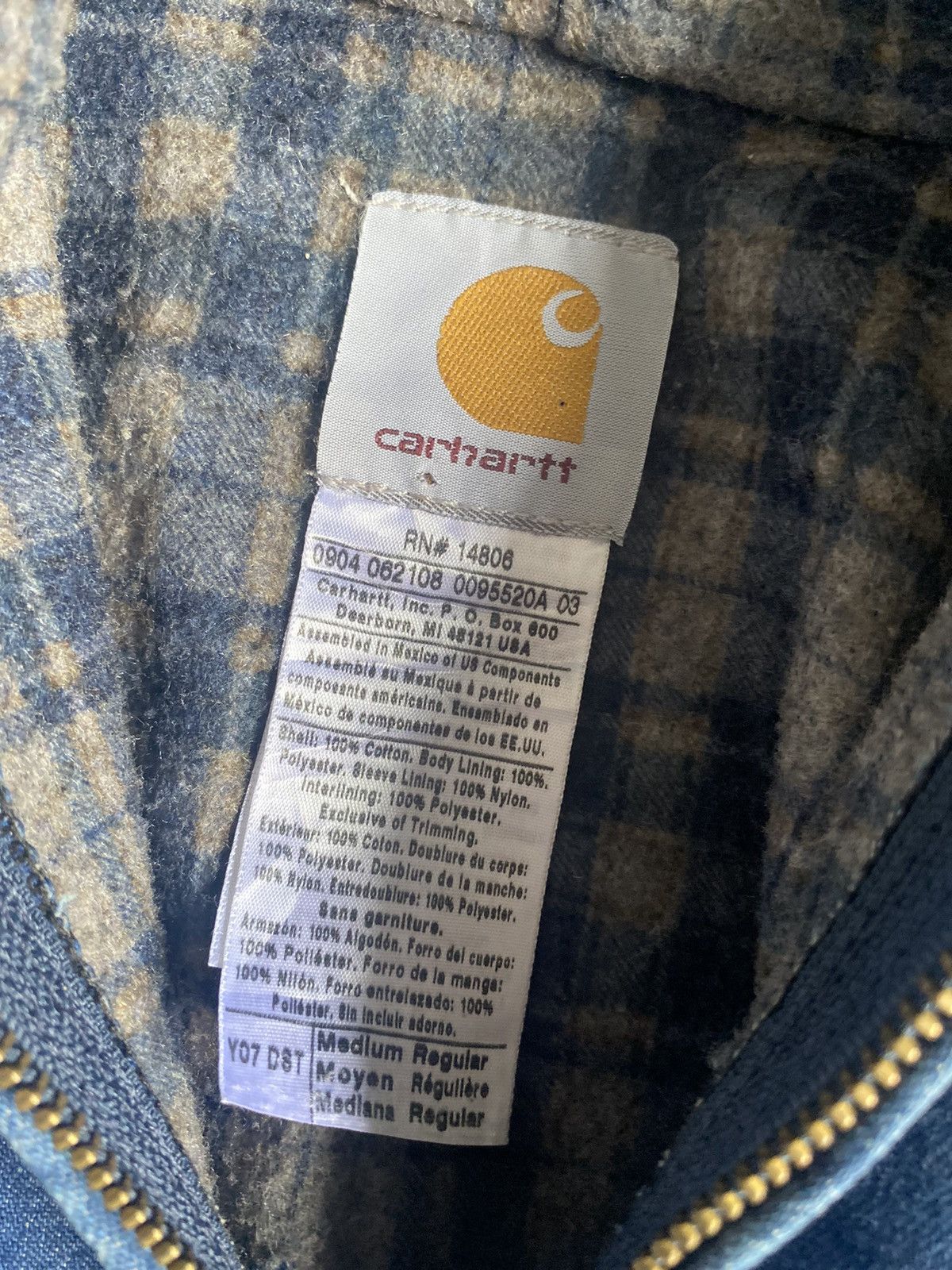 Carhartt Carhatt active jacket denim Y07 DST Size XS / US 0-2 / IT 36-38 - 2 Thumbnail