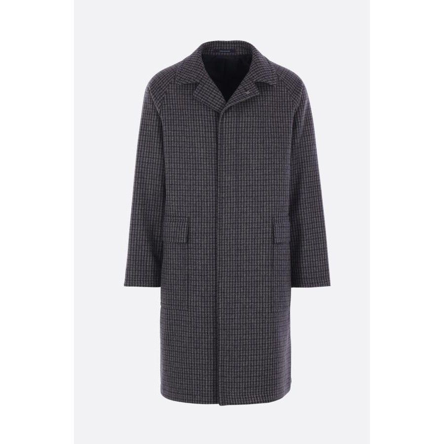 Tagliatore TAGLIATORE Loyd Houndstooth Wool Blend Coat New & Authentic Size US L / EU 52-54 / 3 - 1 Thumbnail