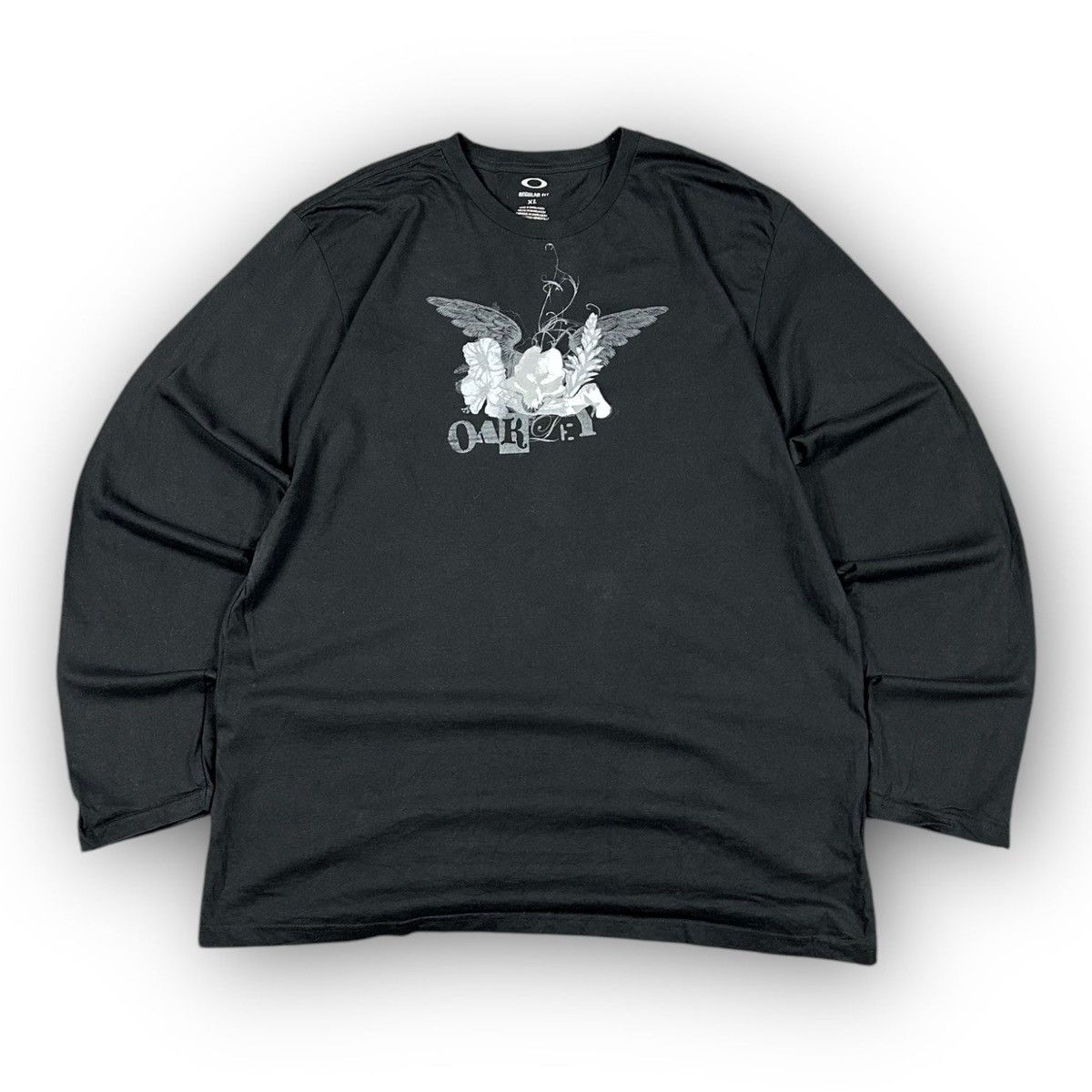 米国製90s ORKLEY / long sleeve T-shirt Oakley 90's T Shirt Long Sleeve Sewn OAKLEY 75 Streetwear