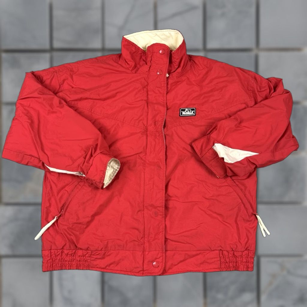 Vintage VINTAGE Woolrich Jacket Womens Large Red Outdoor Lined Thinsulate Casual Coat L Windproof Water-Resistant Pockets Zipper Bomber Style Size L / US 10 / IT 46 - 1 Thumbnail