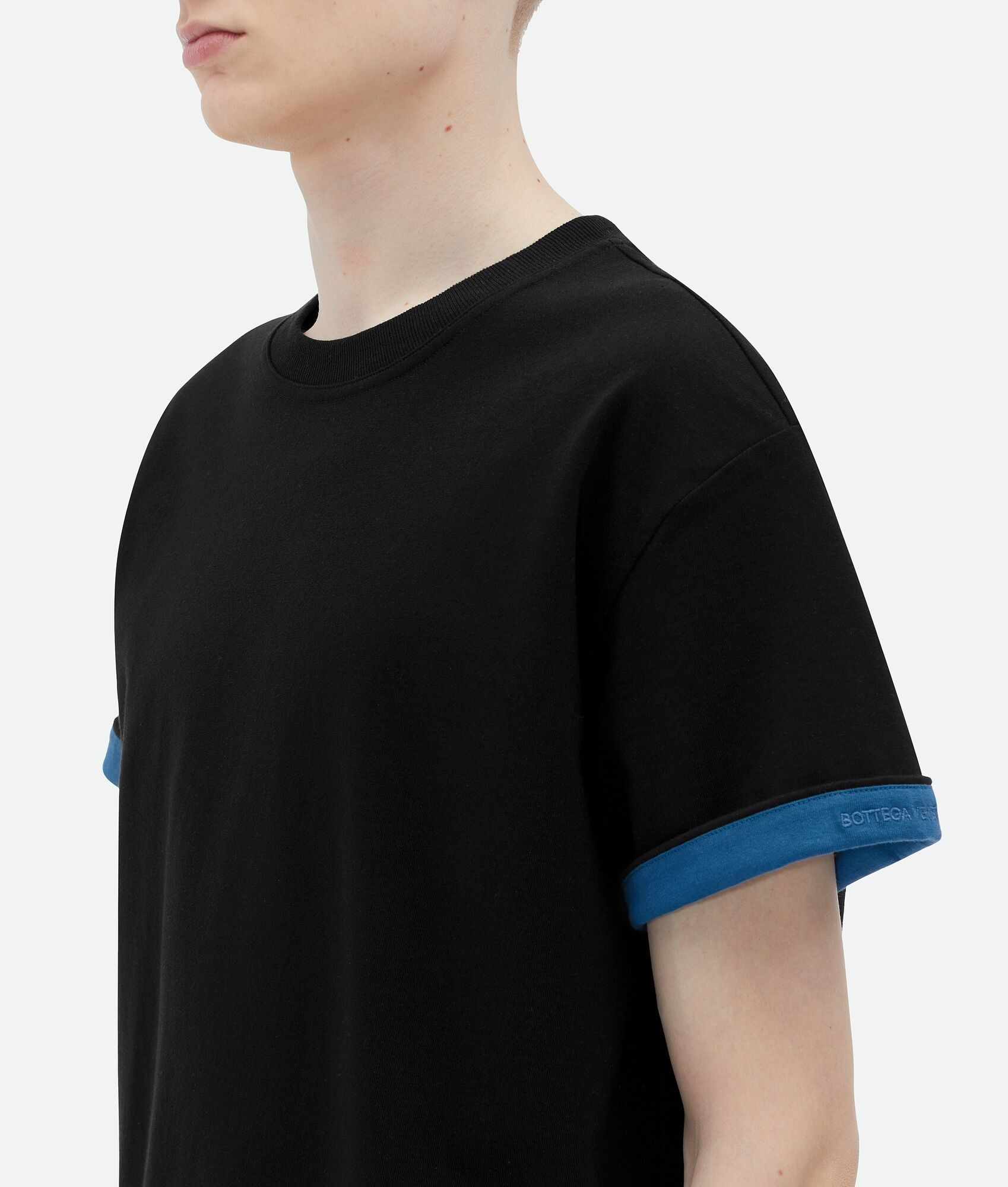 Bottega Veneta o1bcso1str0225 Double Layer Relaxed Cotton T-Shirt Size US L / EU 52-54 / 3 - 4 Thumbnail