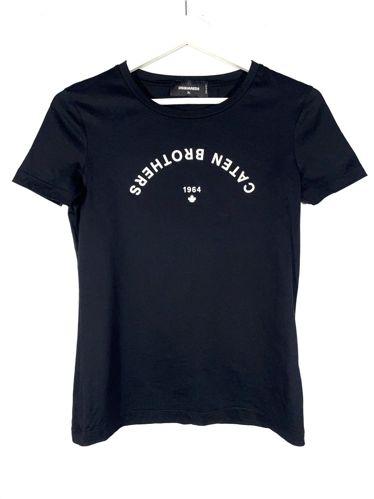 Designer × Dsquared2 Dsquared2 Women T-Shirt Big Logo Mercerized Cotton Size XL Size M / US 6-8 / IT 42-44 - 1 Thumbnail