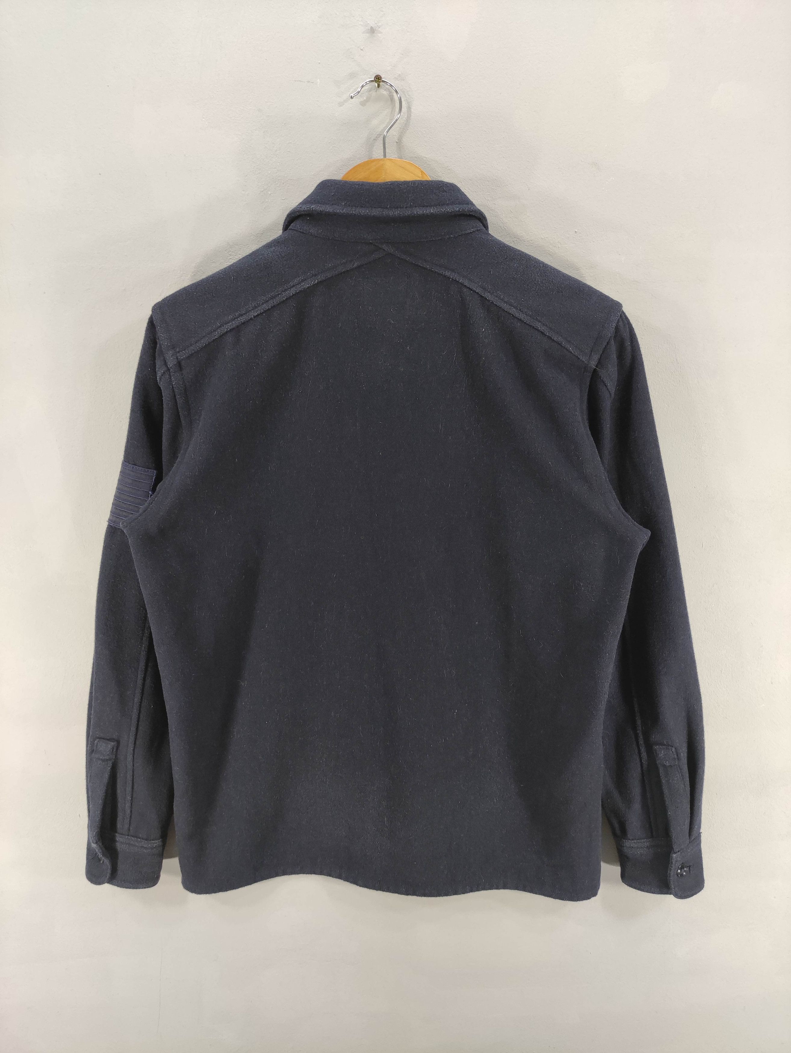 Stussy Vintage Stussy Flag On Sleeve Wool Shirt Jacket Button Up Size US M / EU 48-50 / 2 - 10 Thumbnail