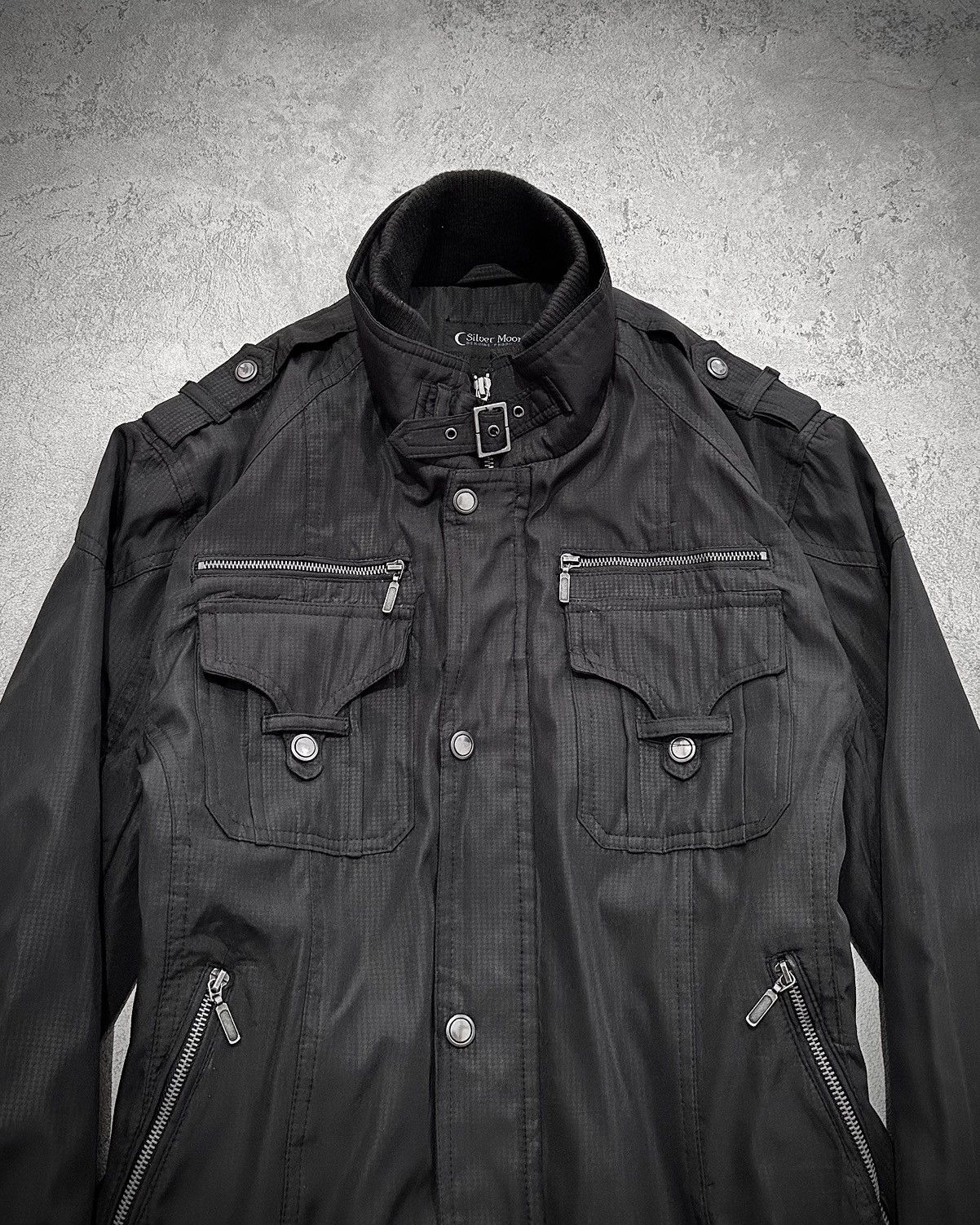 Japanese Brand Vkei Silver Moon High Neck Riders Jacket Ifsix Kmrii Style Size US L / EU 52-54 / 3 - 2 Thumbnail