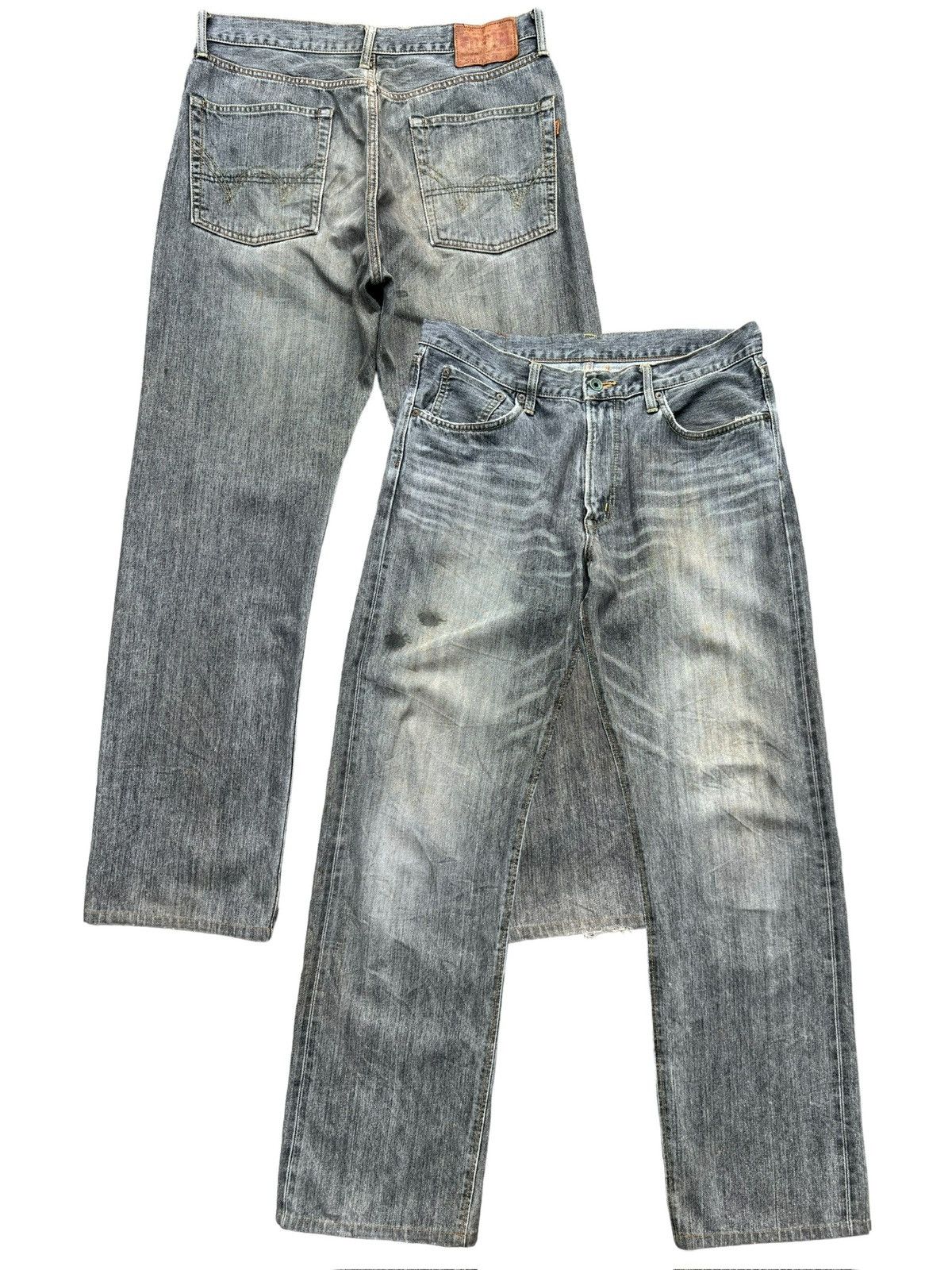 Vintage Edwin 505zx Selvedge Distressed Denim Jeans 36x31