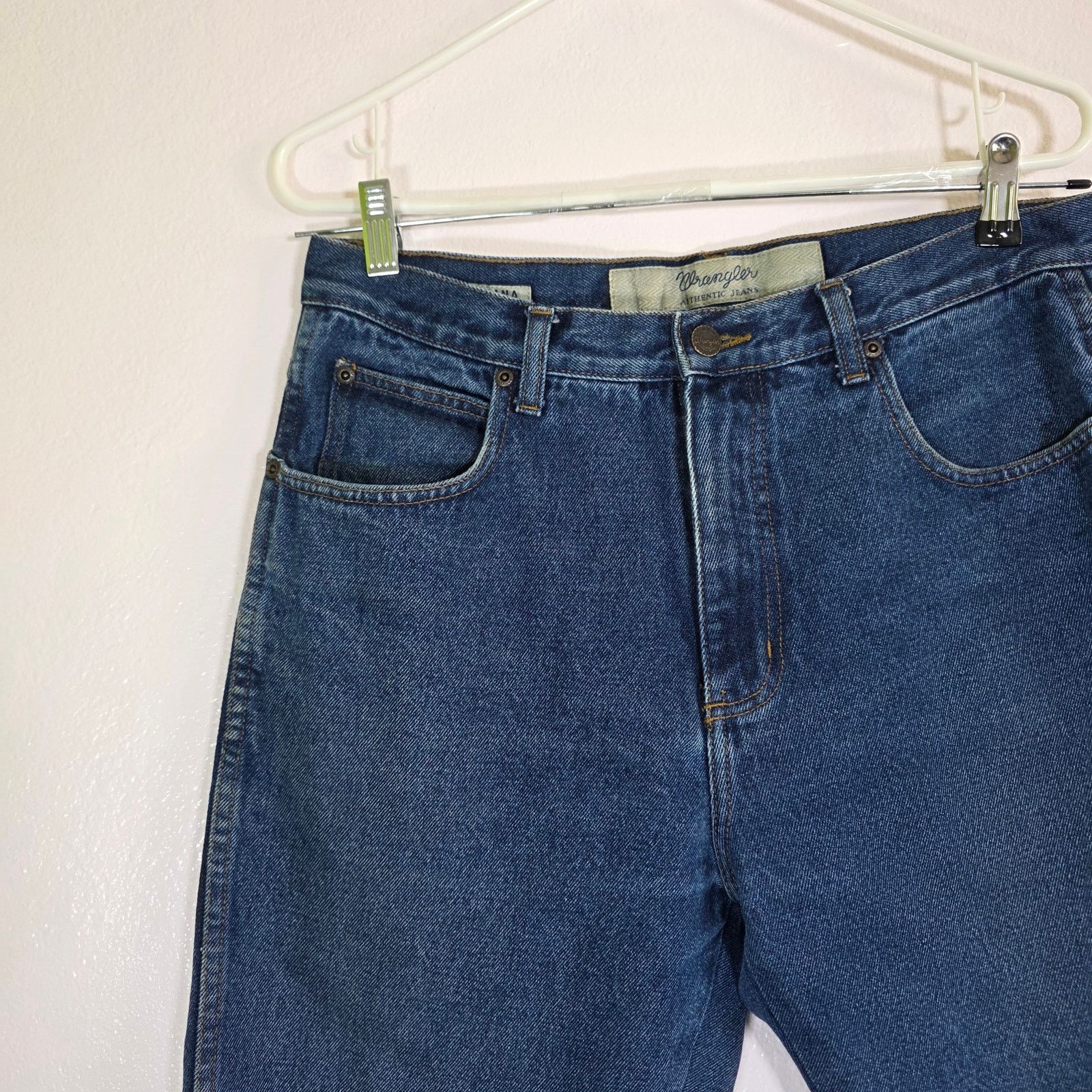 Wrangler Wrangler Women’s High Rise Straight Leg Jeans Dark Wash 32 Size 32" / US 10 / IT 46 - 2 Thumbnail