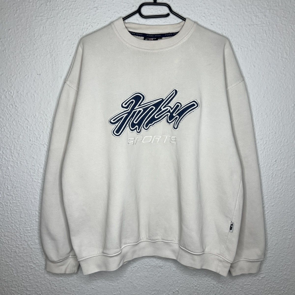 Vintage 90s FUBU Sport Sweatshirt Big Spellout Logo HipHop