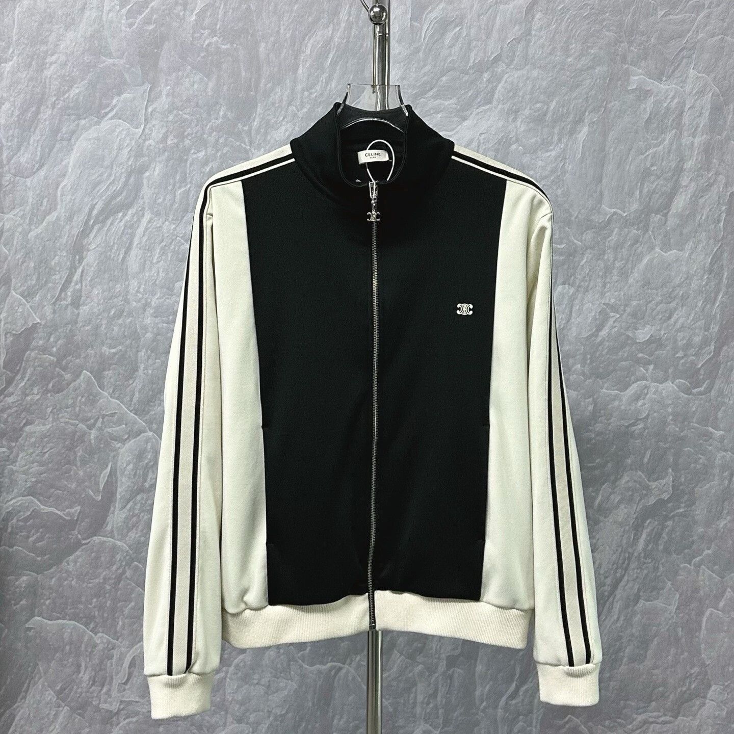 Celine Celine Triomphe Embroidery Striped Jacket Size US XL / EU 56 / 4 - 1 Thumbnail
