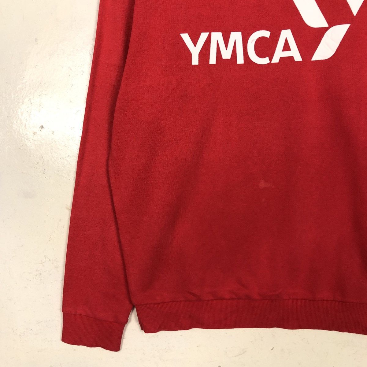 Japanese Brand 📌Vintage Sweatshirt Rich Red Descente Big Logo Size US L / EU 52-54 / 3 - 6 Thumbnail