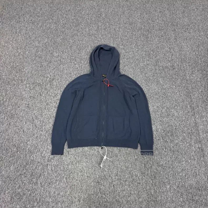 Loro Piana Loro Piana Navy Baby Cashmere Zipper Hooded Jacket Size M / US 6-8 / IT 42-44 - 1 Thumbnail