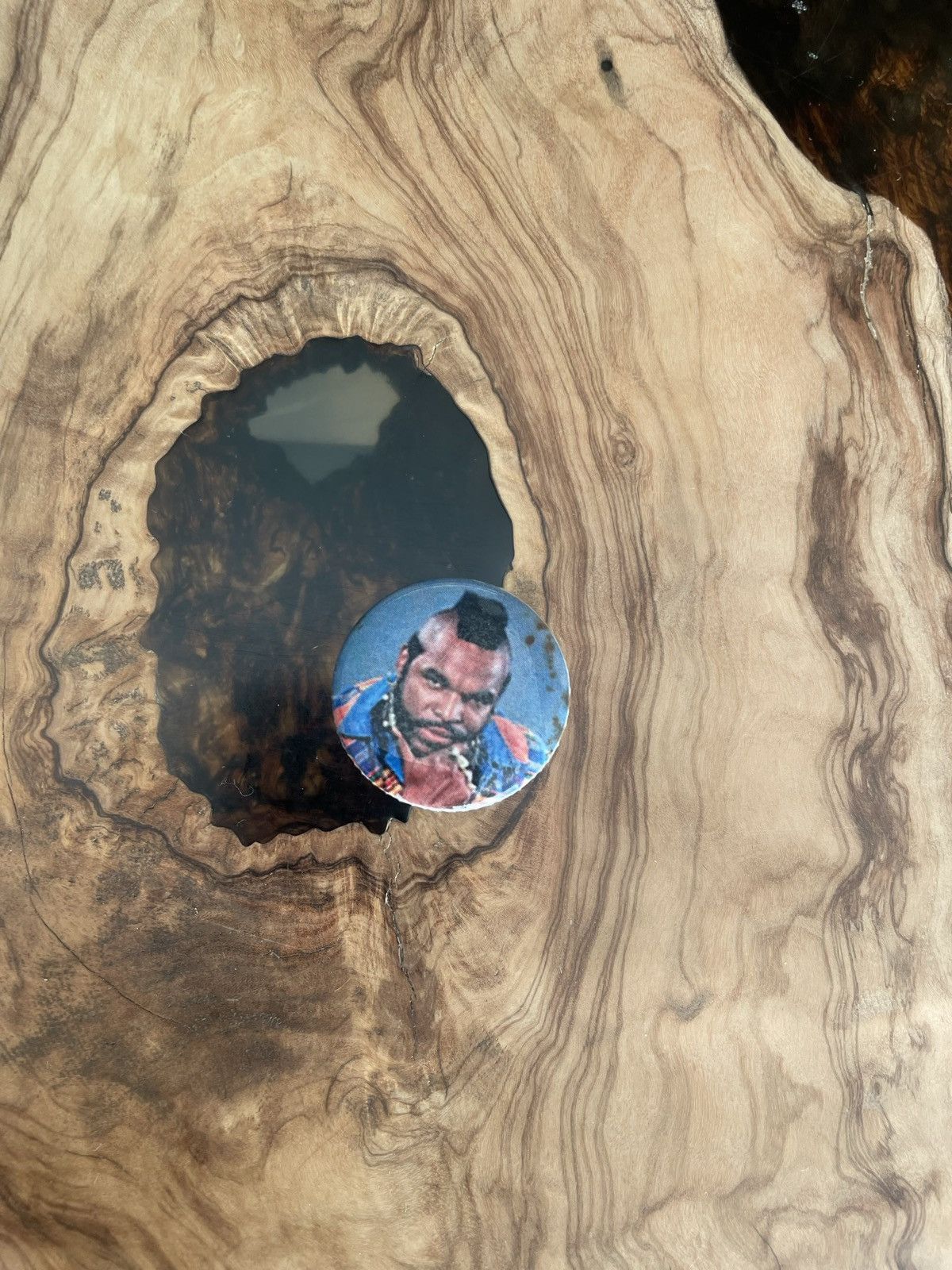 Rap Tees × Vintage Vintage 80s Mr. T Portrait Button Badge Pin Like New Size ONE SIZE - 3 Thumbnail