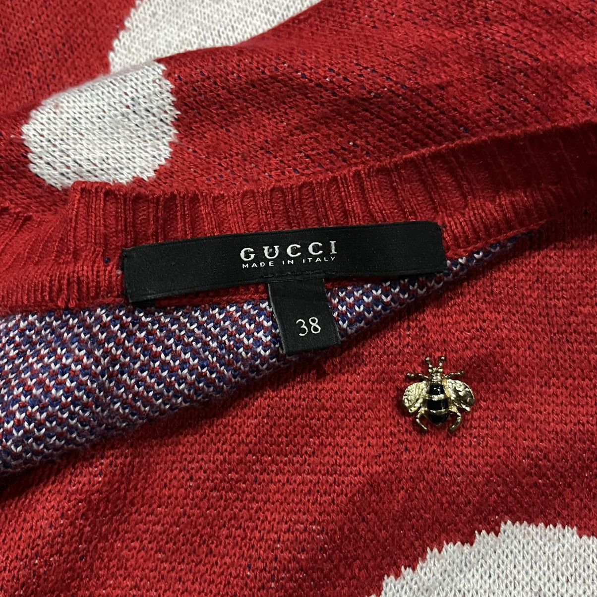 Gucci × Vintage Vintage Gucci Polkadot Knit Sweaters Size XS / US 0-2 / IT 36-38 - 4 Thumbnail