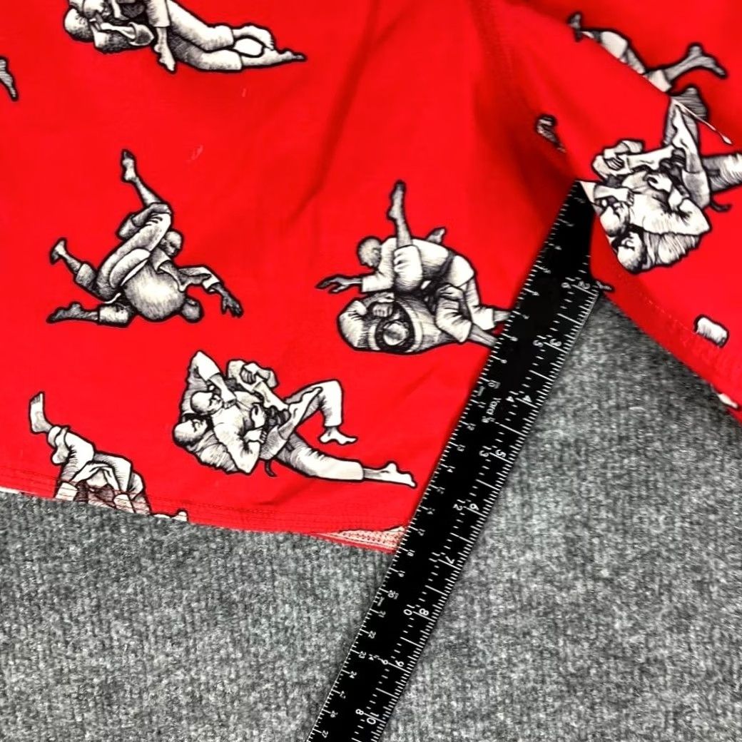 Vintage VINTAGE Graphic Shorts Mens XL Red Wrestling Print Elastic Waist Athletic Casual Mens XL Red Wrestling Graphic Shorts Size US 36 / EU 52 - 3 Thumbnail