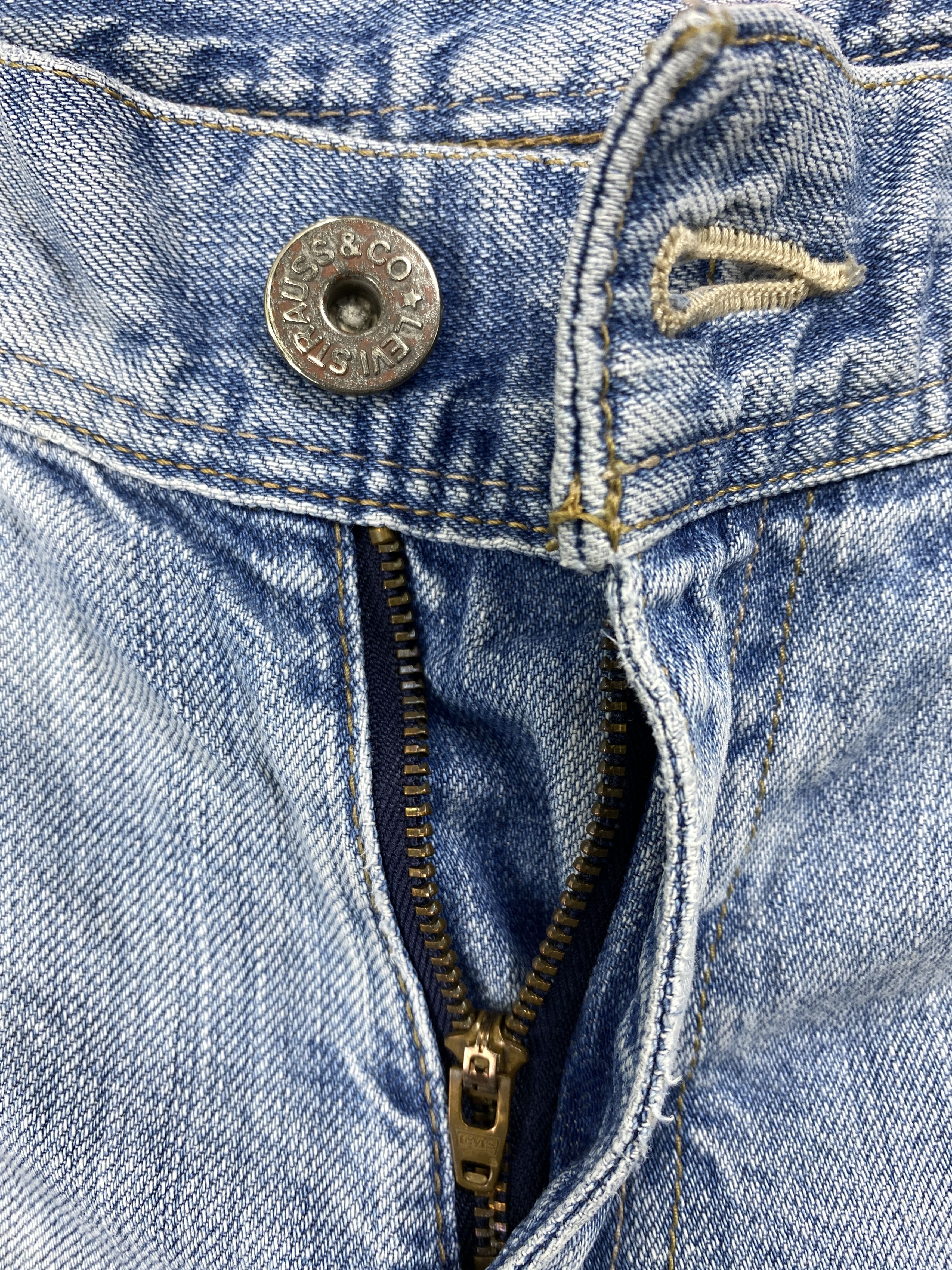 Levi's Light Blue Wash Vintage Levi's 535 30x27 Denim -SJ020 Size US 30 / EU 46 - 6 Thumbnail