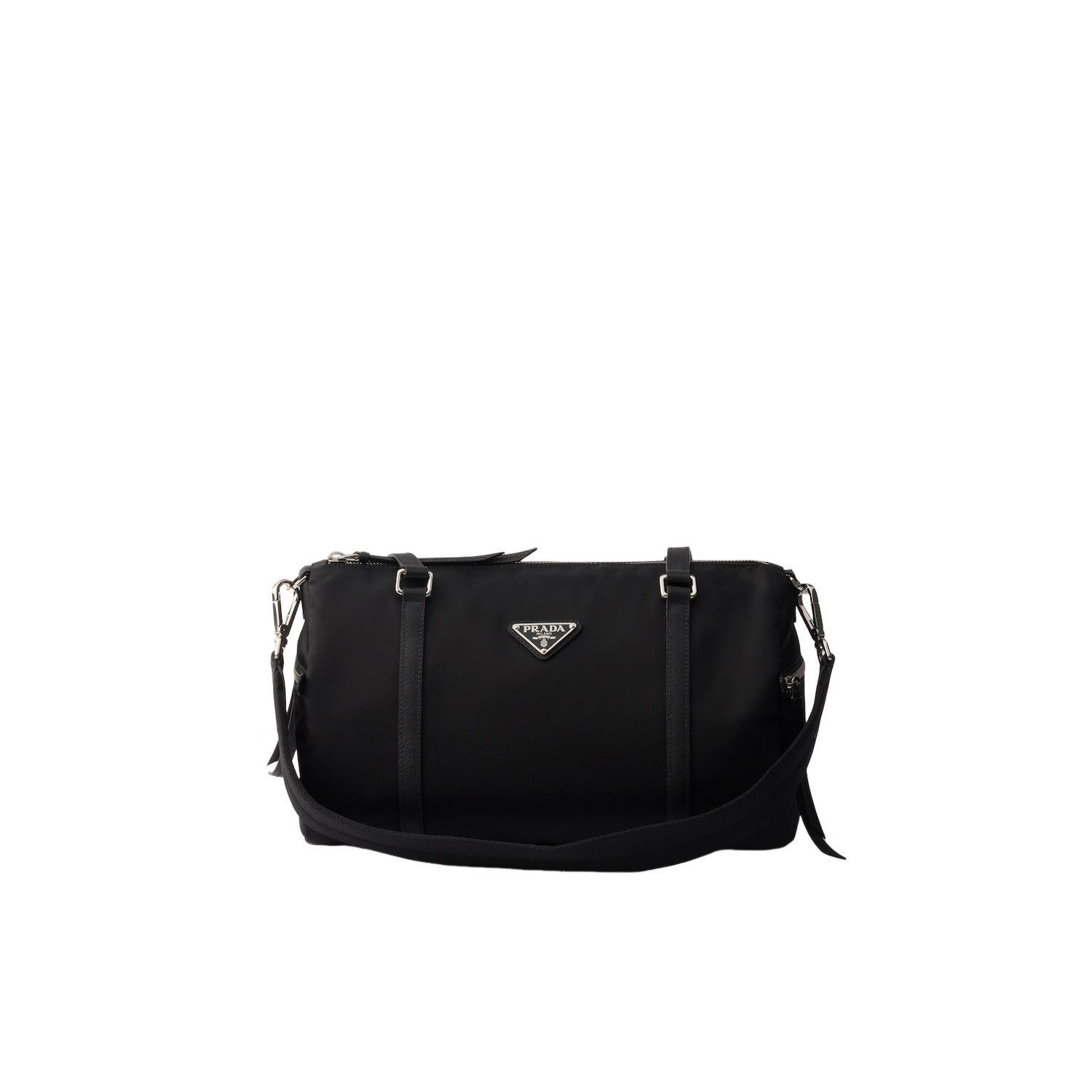 Prada PRADA $2500 Black Large Re-Nylon and Saffiano leather duffel Size ONE SIZE - 1 Thumbnail