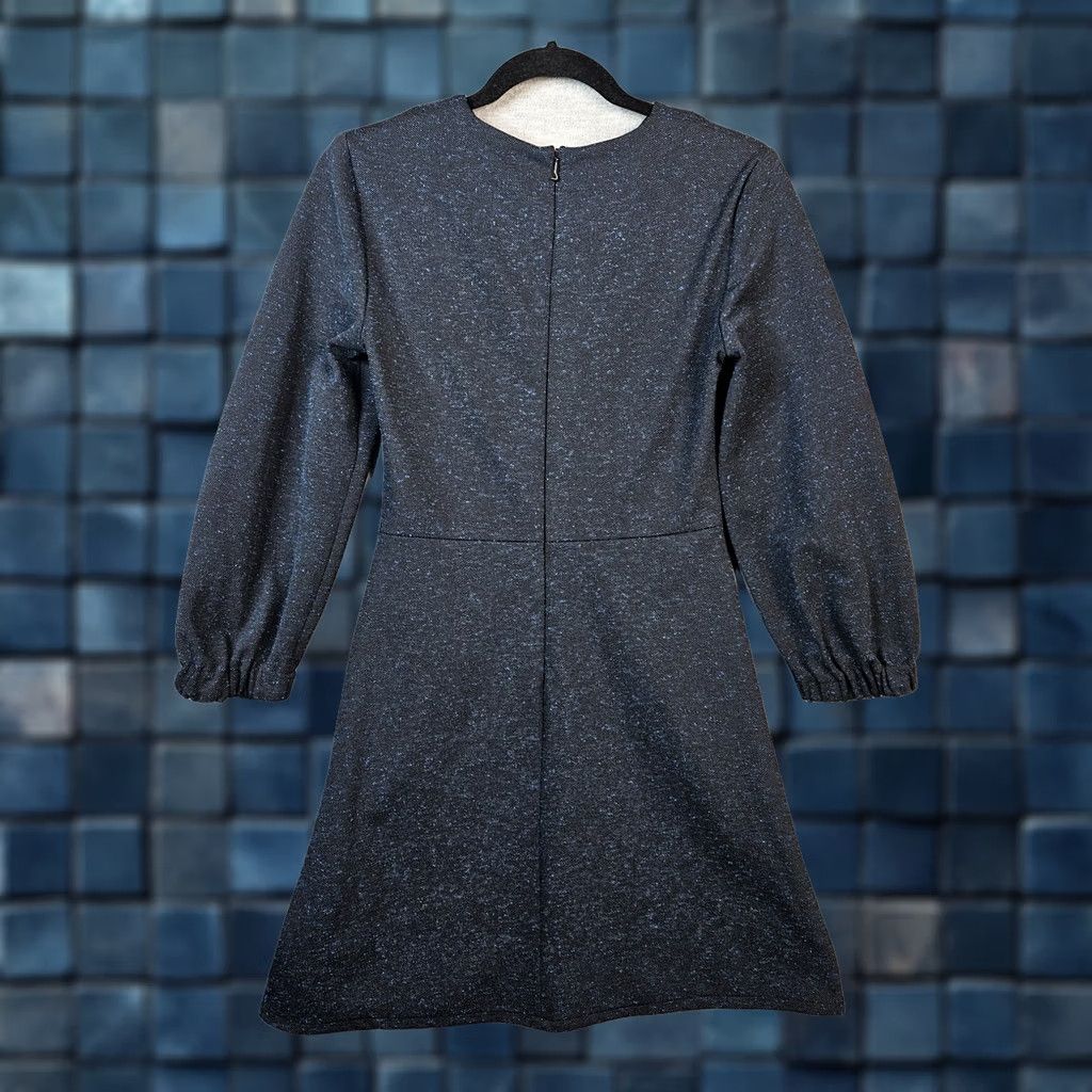 Tibi Tibi Dress Colorful Ruched Puffed Sleeve Short A-Line 2 Blue Women Size 26" / US 2 / IT 38 - 1 Thumbnail