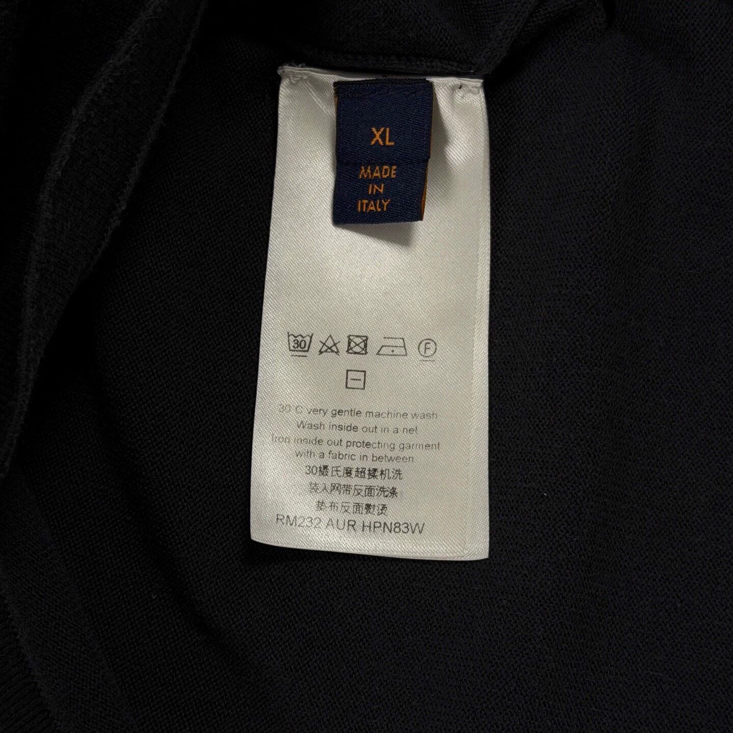 Louis Vuitton LV x Pharrell Black Knit Short-Sleeve Portrait XL 95 New Size US XL / EU 56 / 4 - 4 Thumbnail