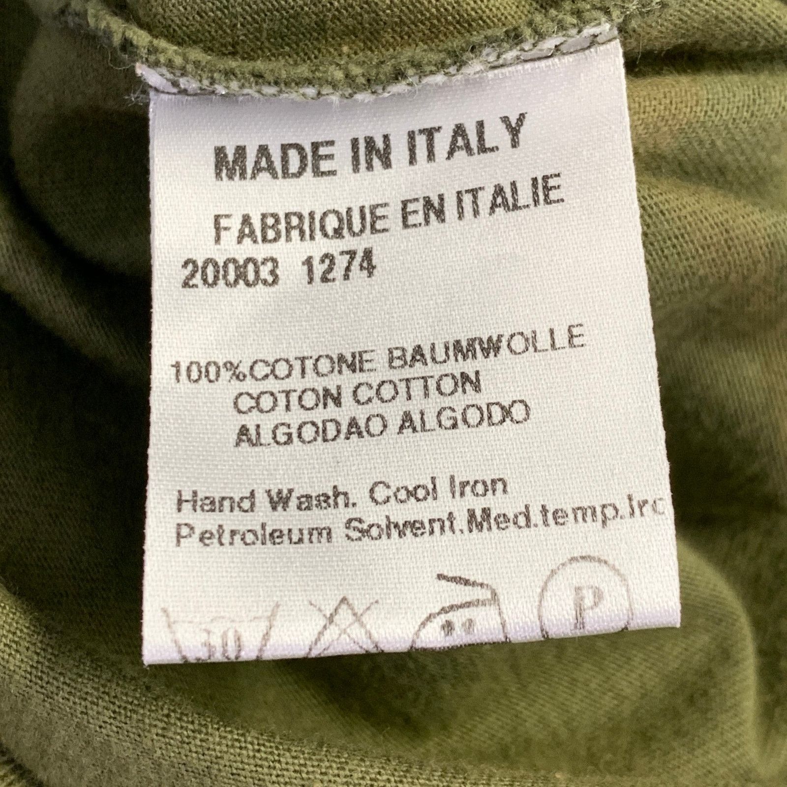John Bartlett JOHN BARTLETT Size 38 Green Olive Cotton Crew Neck T-shirt Size US M / EU 48-50 / 2 - 12 Thumbnail