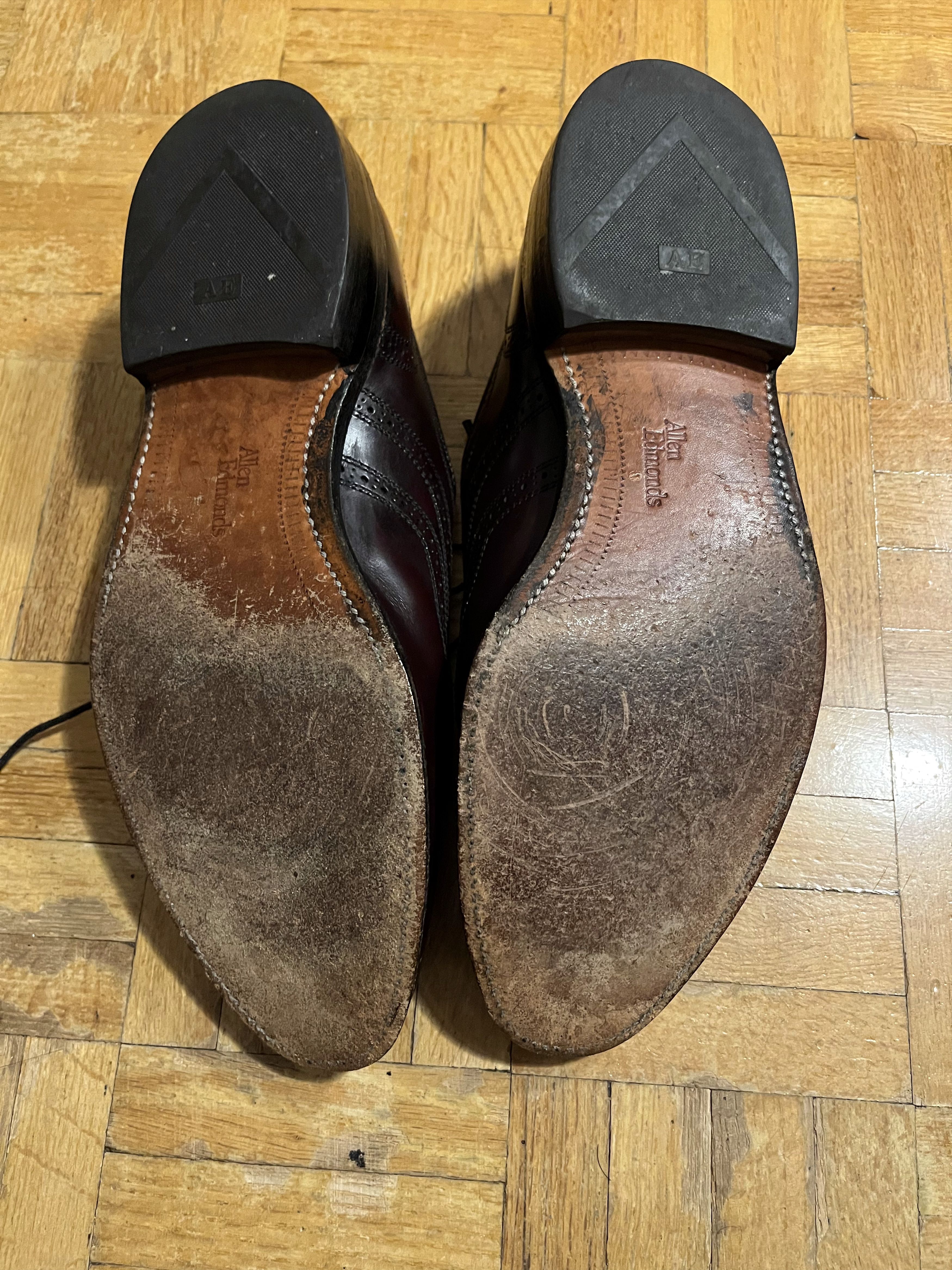 Allen Edmonds Red Allen Edmonds Wingtip Oxford Dress Shoes Size US 9.5 / EU 42-43 - 3 Thumbnail
