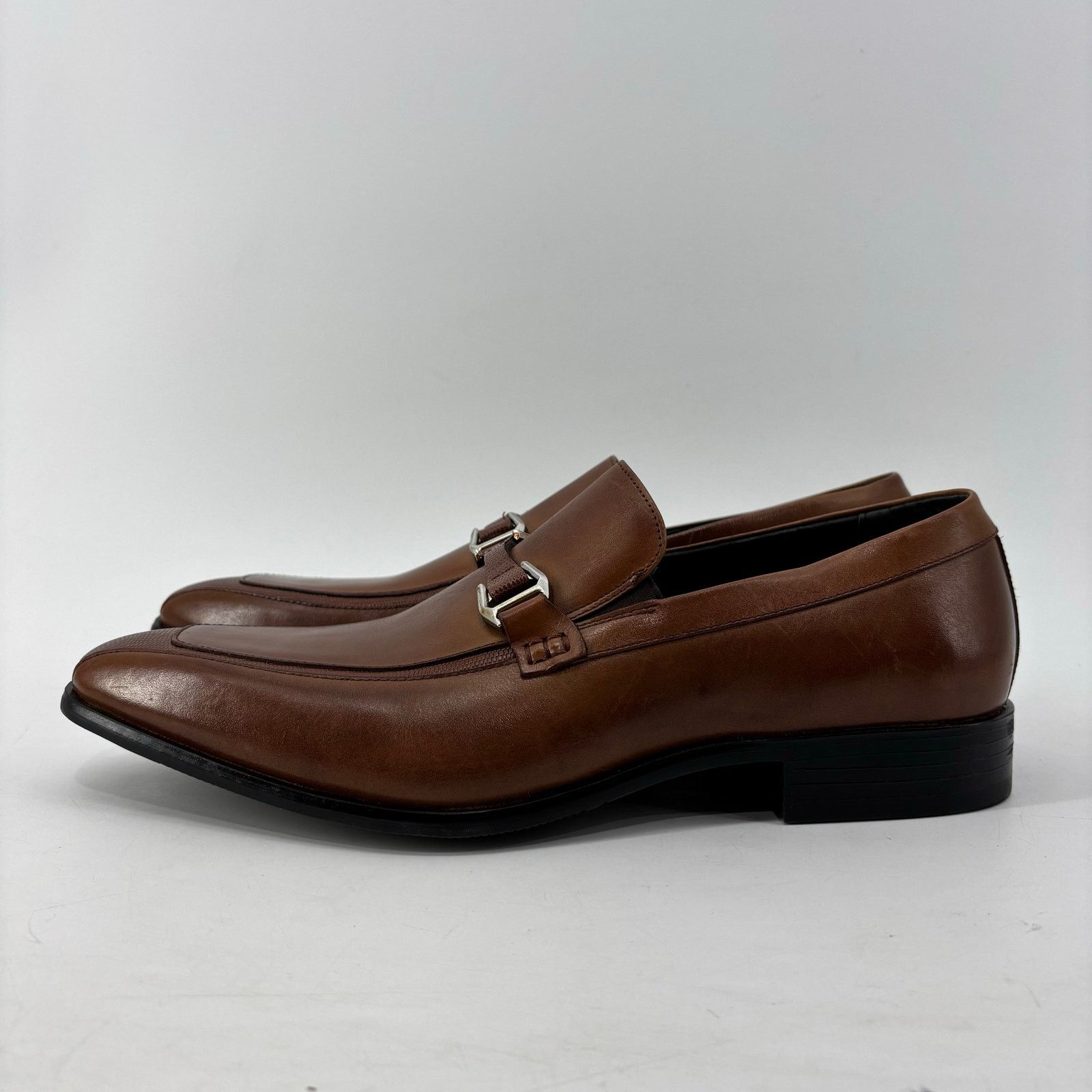 Stacy Adams Stacy Adams Mens Sz 10 Maxfield Slip On Loafer Brown Oxford Size US 10 / EU 43 - 13 Thumbnail