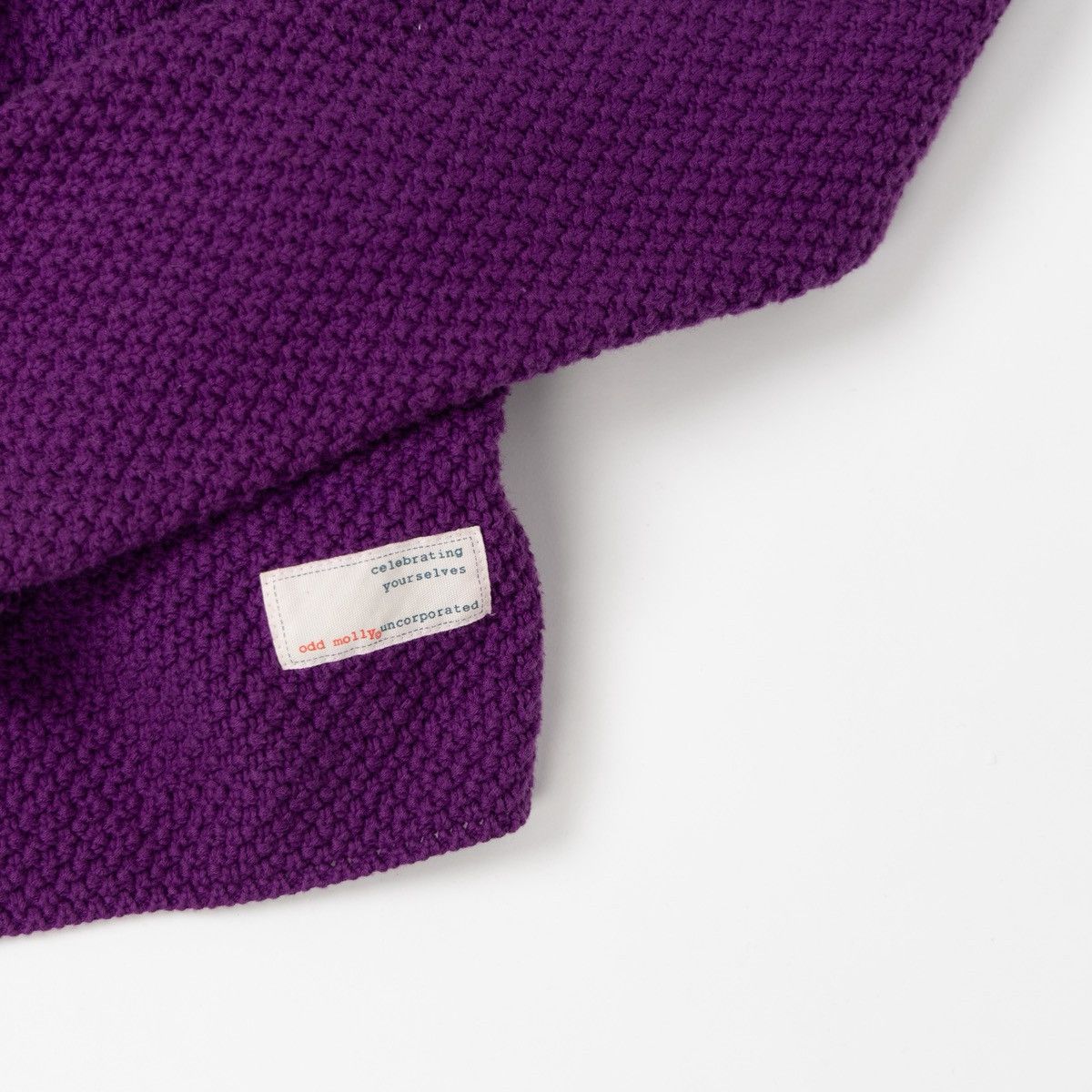 Odd Molly Odd Molly Womens Violet Cotton Cardigan Ruffle Knit Belted Size L / US 10 / IT 46 - 5 Thumbnail