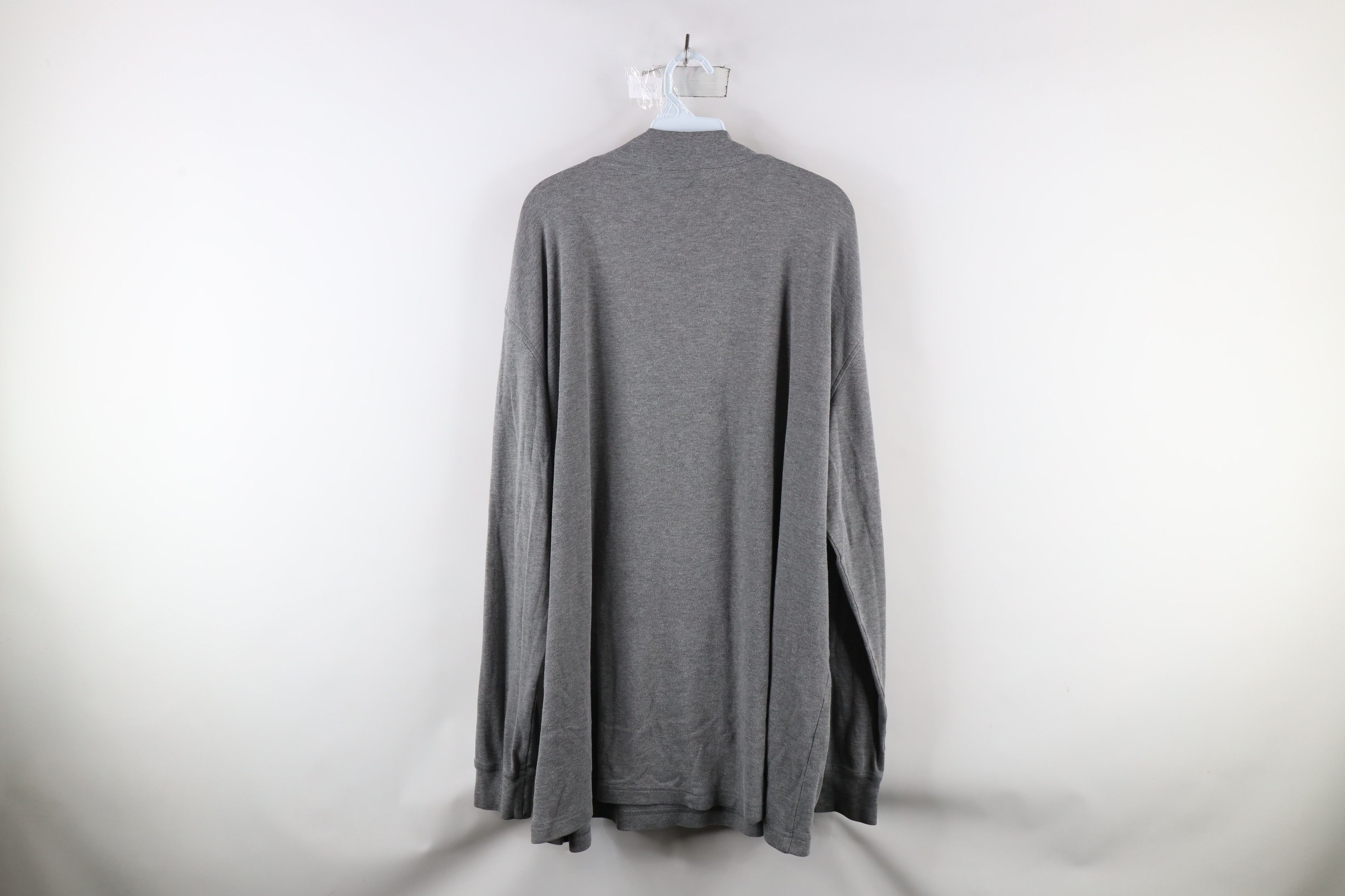 Cabelas × Vintage Vintage 90s Cabelas Blank Long Sleeve Mock Neck T-Shirt Gray Size US XXL / EU 58 / 5 - 7 Thumbnail