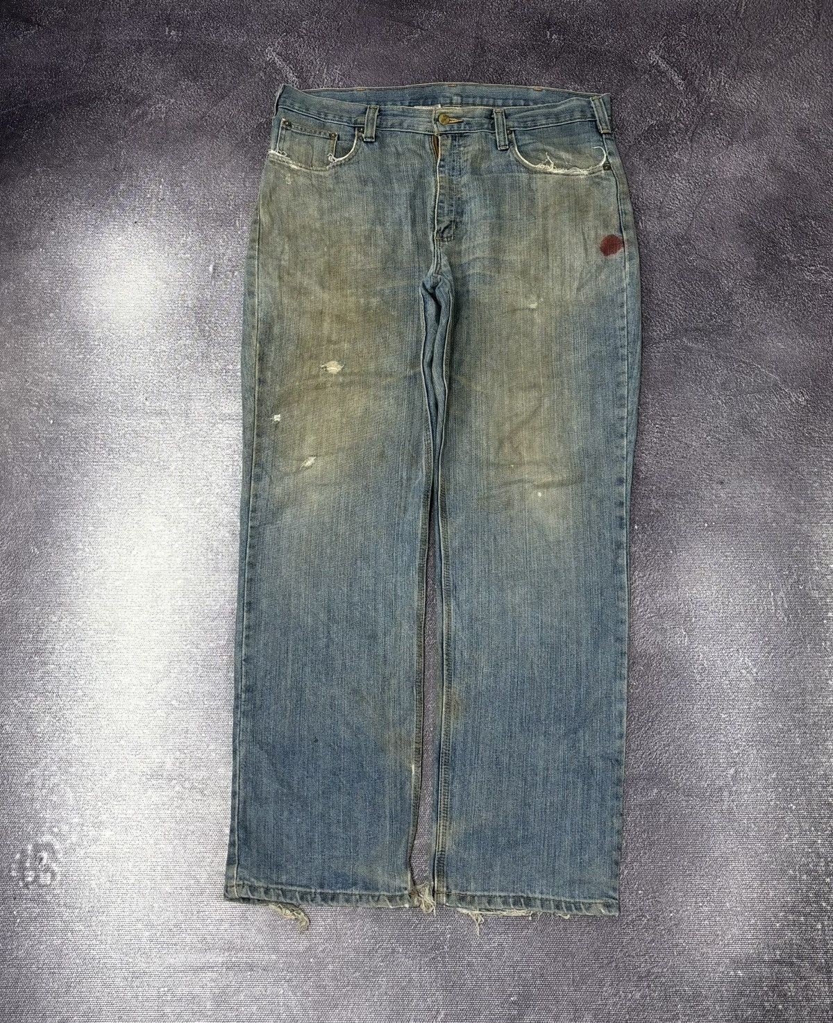 Carhartt Vintage Carhartt Workwear Y2K Faded Hype Denim Baggy Jeans Size US 38 / EU 54 - 2 Thumbnail
