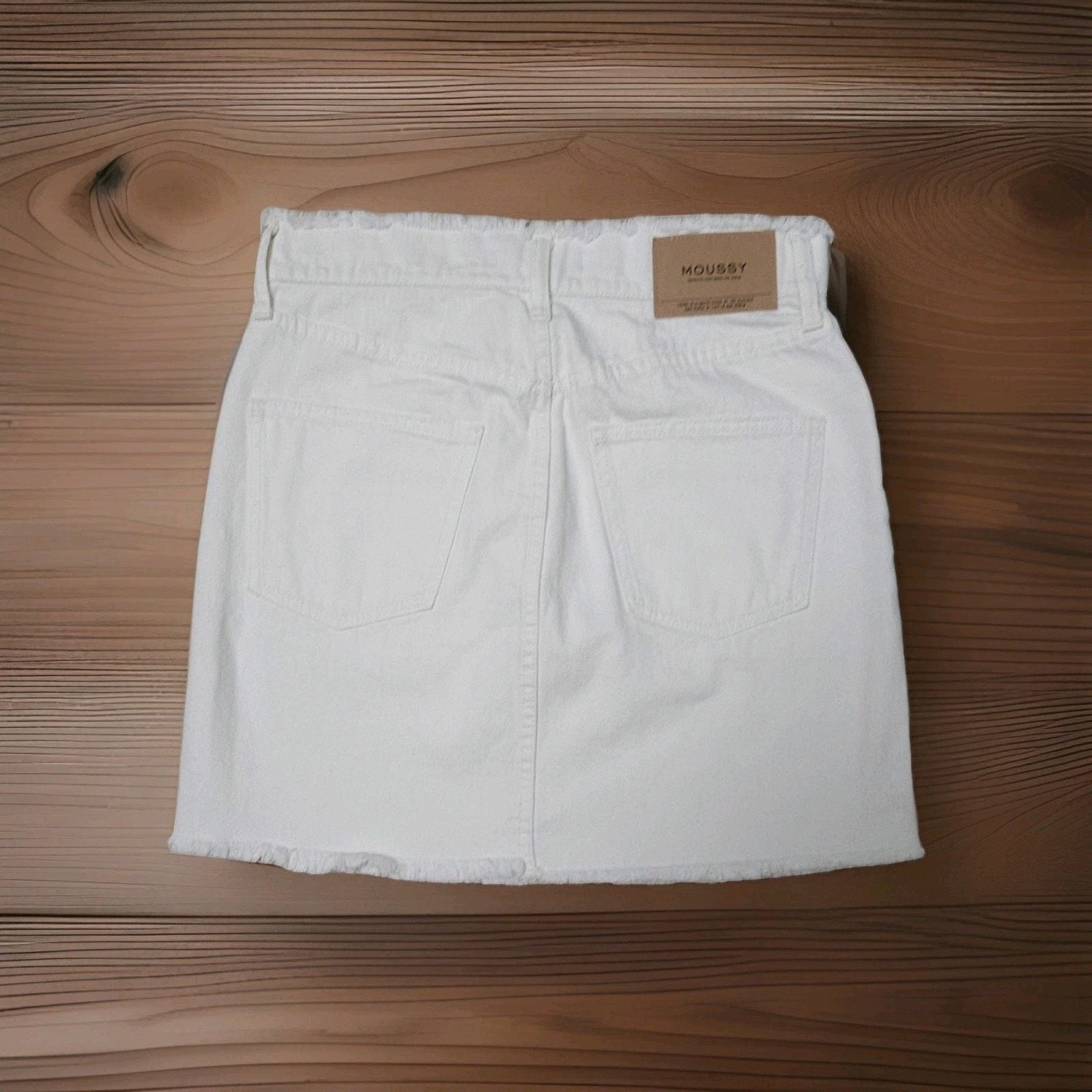 MOUSSY Moussy Vintage Custom Made Hand Crafted skirt frayed hem 2 Size 26" / US 2 / IT 38 - 2 Thumbnail