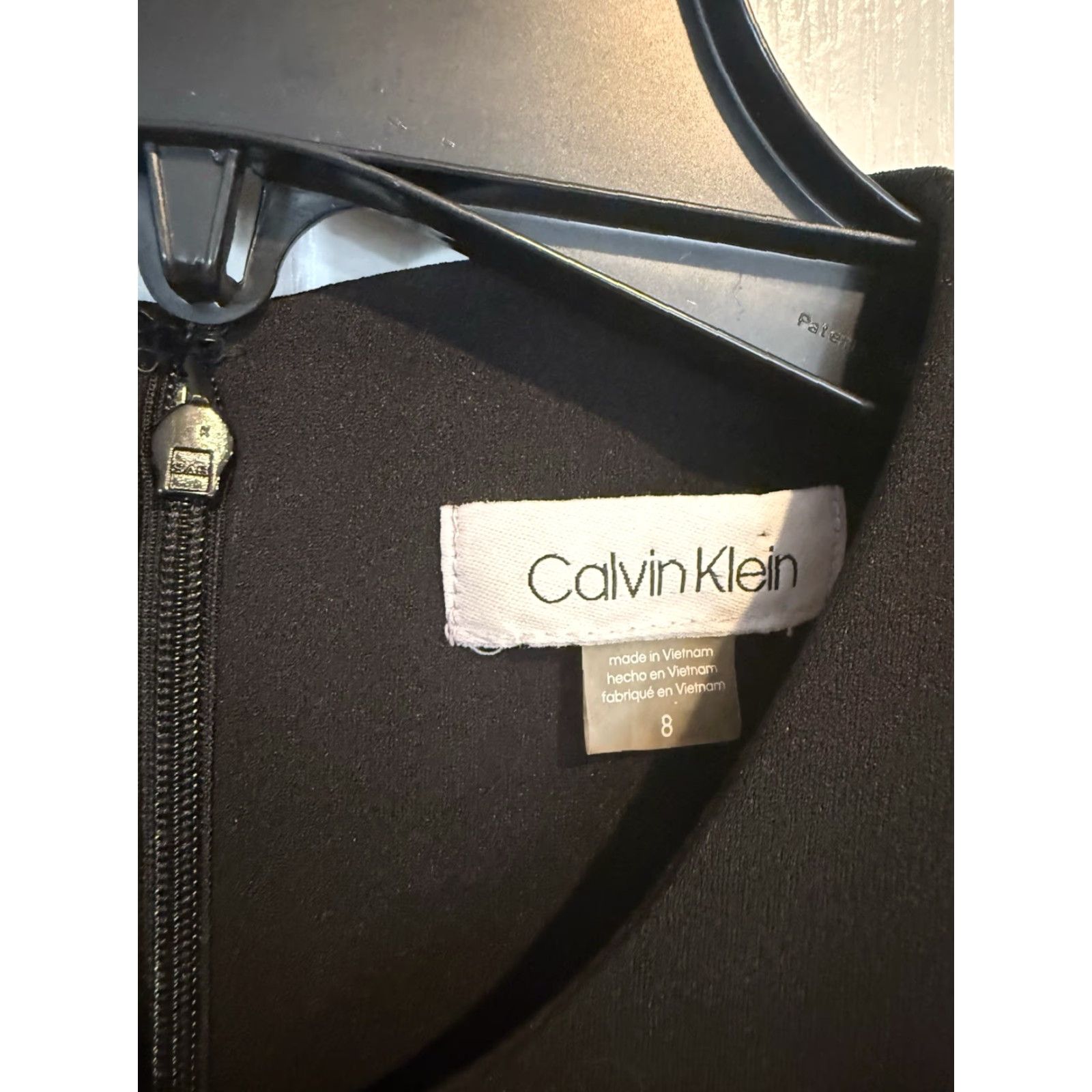 Calvin Klein Calvin Klein Dress Cocktail Midi Sleeveless Flounce Hem Black 8 New w Tags Women Size M / US 6-8 / IT 42-44 - 2 Thumbnail