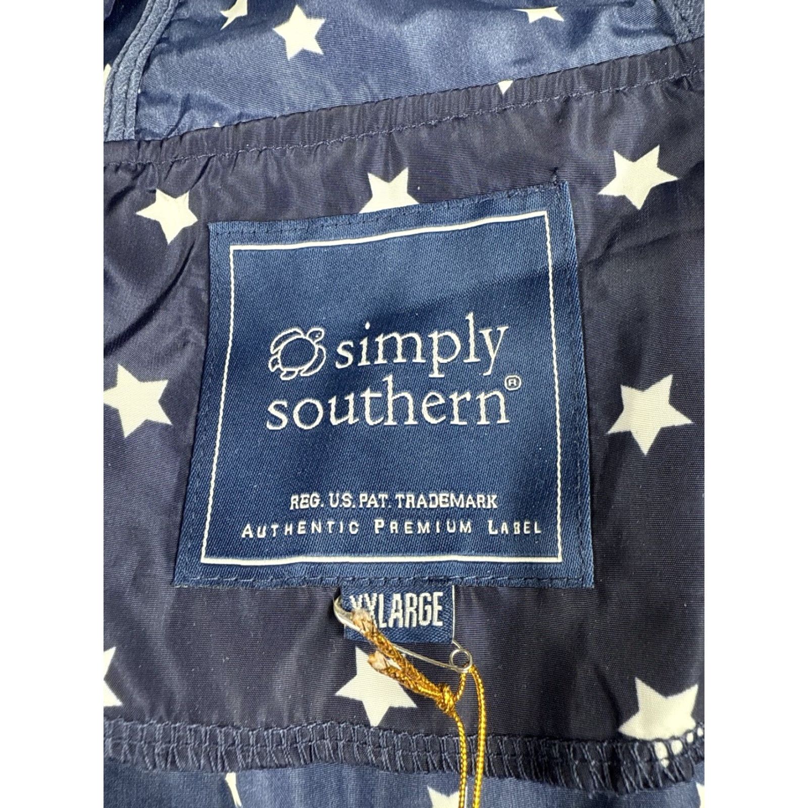 Vintage NWT Simply Southern Anorak Stars & Stripes Windbreaker Jacket 2XL Red White & Blue Women Windbreaker Stars 2XL Size XXL / US 16-18 / IT 52-54 - 2 Thumbnail
