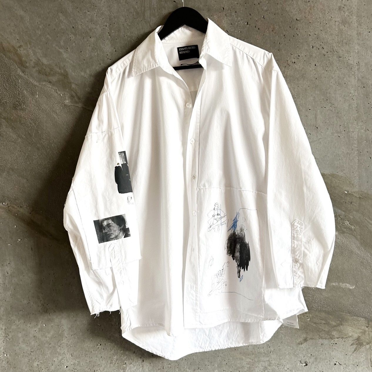 Pre-owned Enfants Riches Deprimes Erd X Sv77 Assemblage Patchwork Shirt