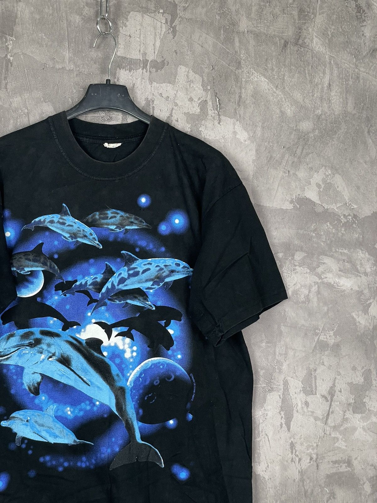 Vintage Vintage 90s Made in USA St Dolphins Graphics T-shirt Size US L / EU 52-54 / 3 - 4 Thumbnail