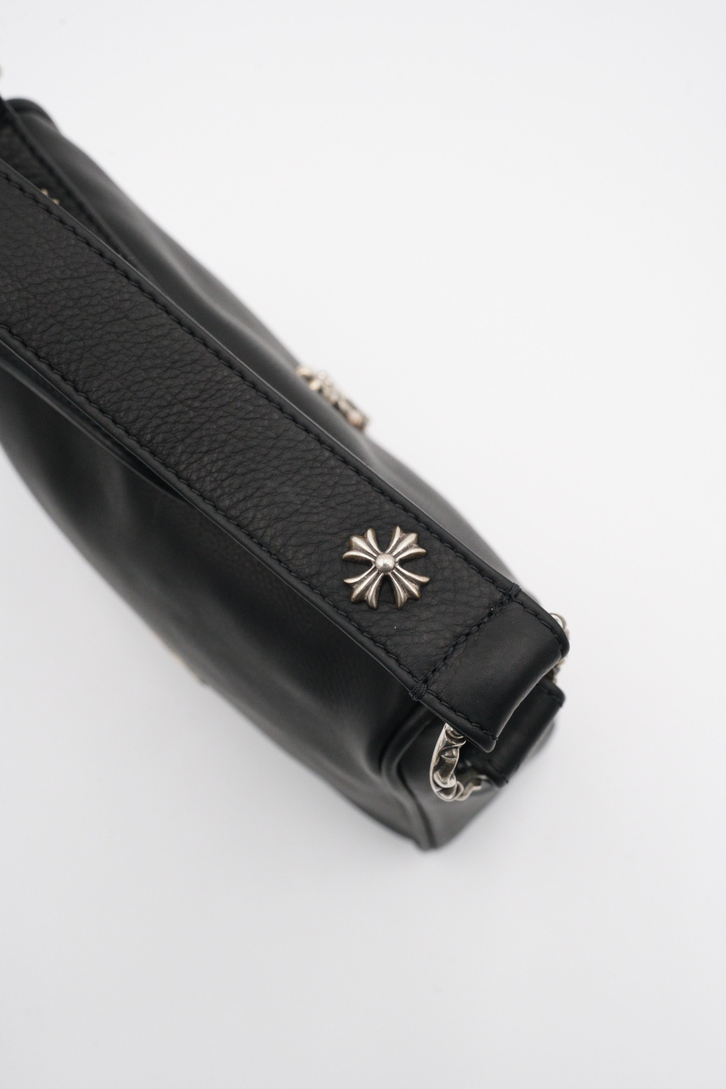 Chrome Hearts Chrome Hearts Chicken Nugget Leather Shoulder Bag in Black Size ONE SIZE - 6 Thumbnail