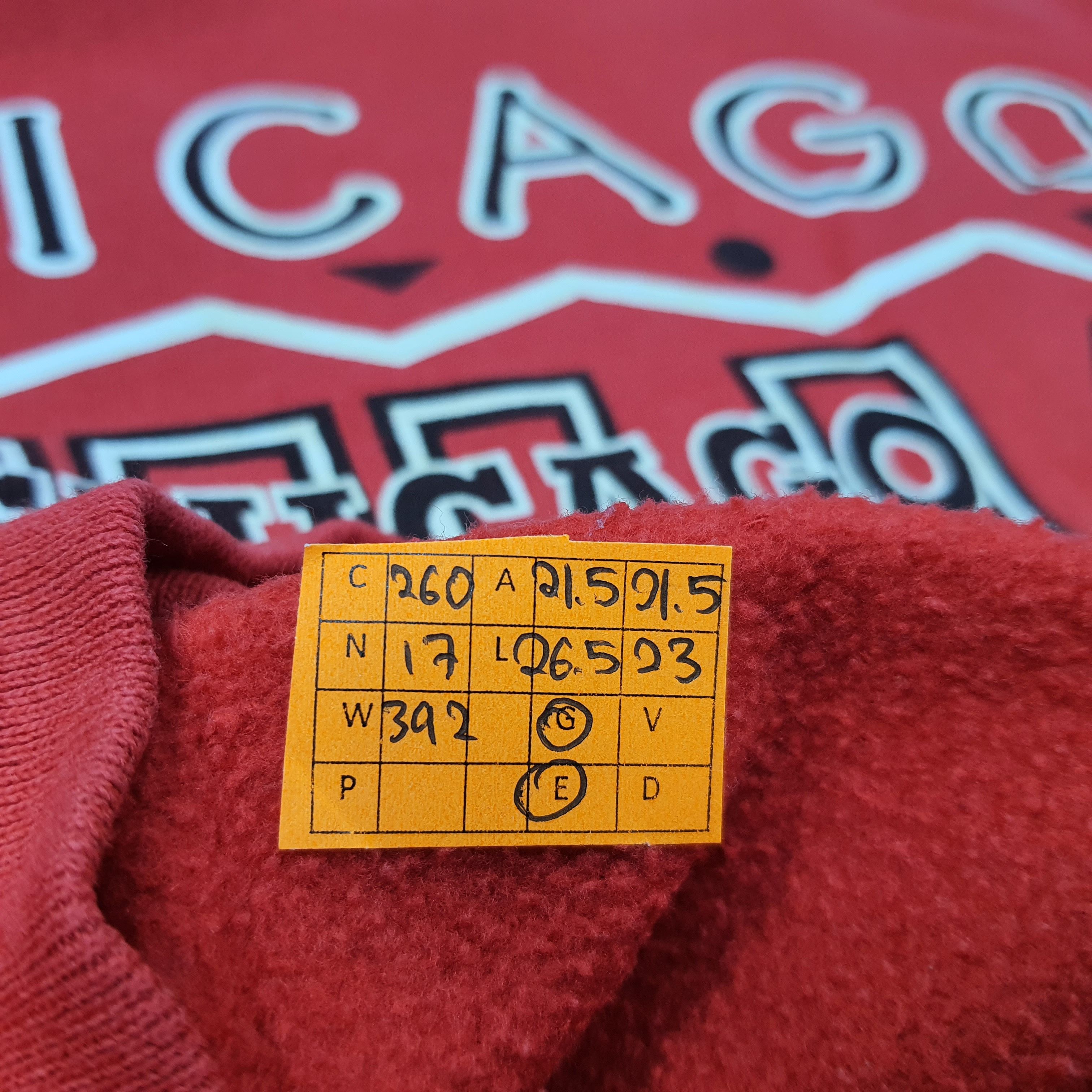 Hanes Vintage NBA Chicago Bulls Basket Ball Sweatshirt C260N17 Size US M / EU 48-50 / 2 - 7 Thumbnail