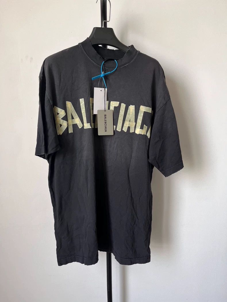 Balenciaga Balenciaga Tape monogrammed Logo printed Jersey crewneck l Size US XS / EU 42 / 0 - 1 Thumbnail