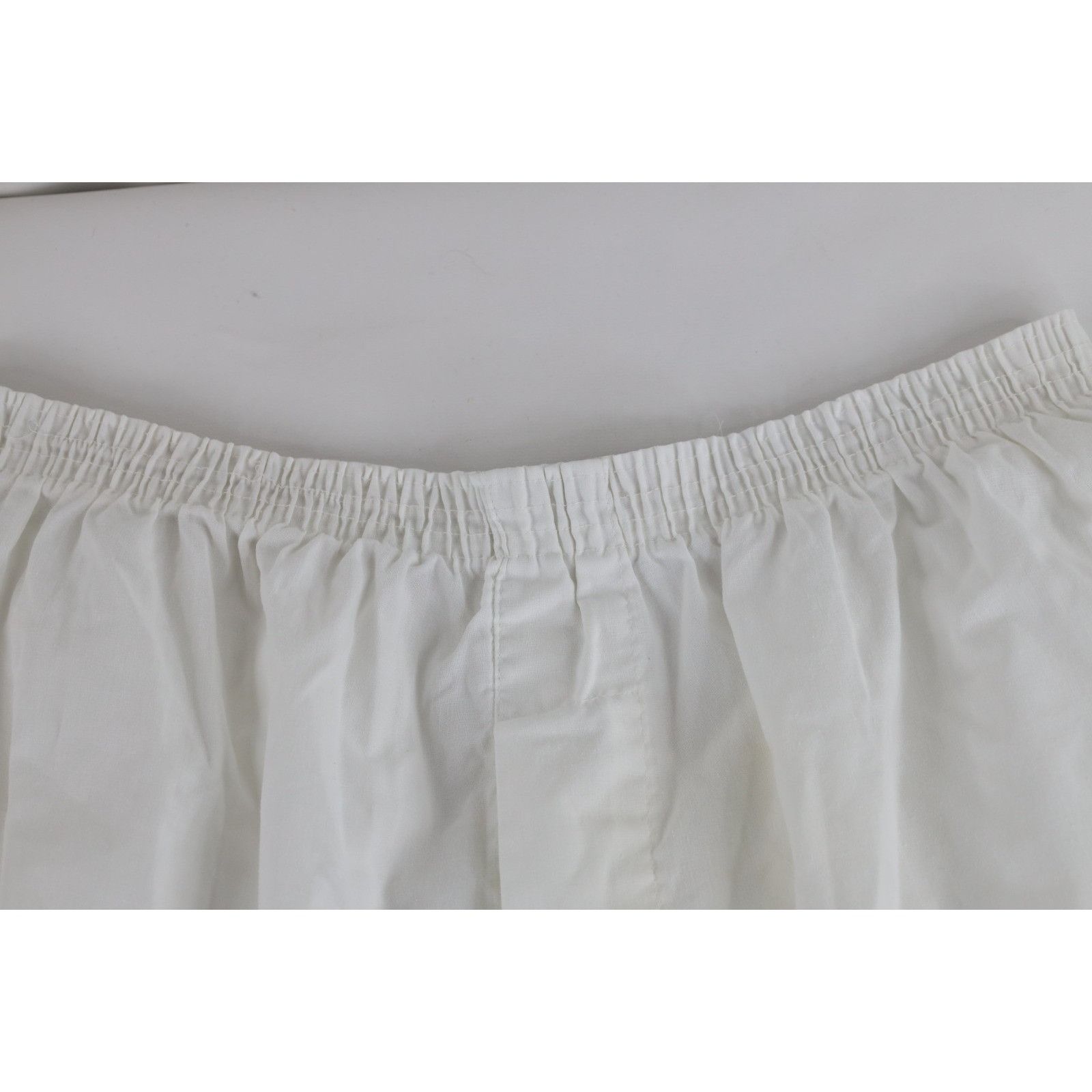 Vintage Vintage 60s 70s Blank Sheer Sleep Night Boxers Shorts White Size US 36 / EU 52 - 2 Thumbnail