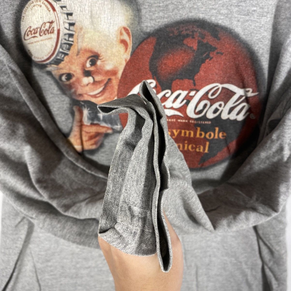 Coca Cola Vintage 90's COCA-COLA Friendly Symbol Longsleeve Tee Shirt Size US M / EU 48-50 / 2 - 3 Thumbnail