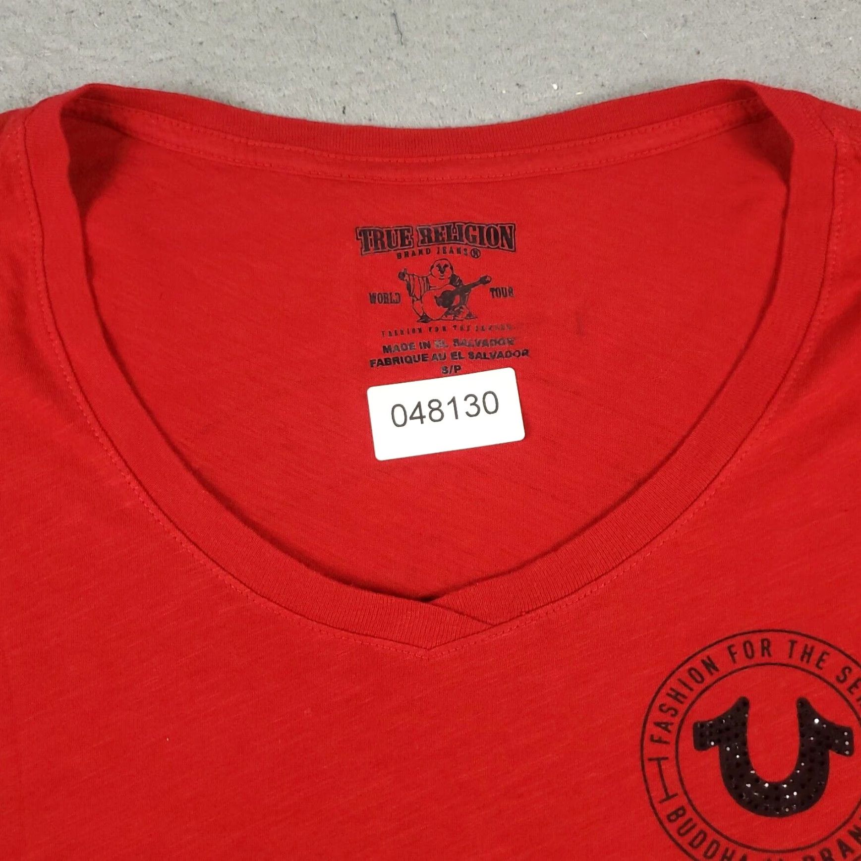 True Religion True Religion Womens Small Red Casual Short Sleeve Ladies T Shirt Size S / US 4 / IT 40 - 2 Thumbnail