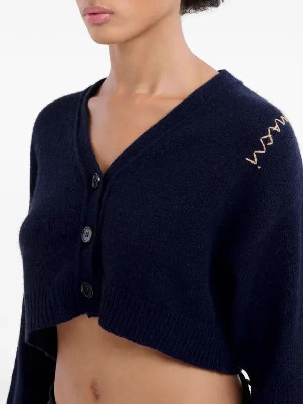 Marni o1w1db10426 Cashmere Cardigan in Blue Size L / US 10 / IT 46 - 4 Thumbnail