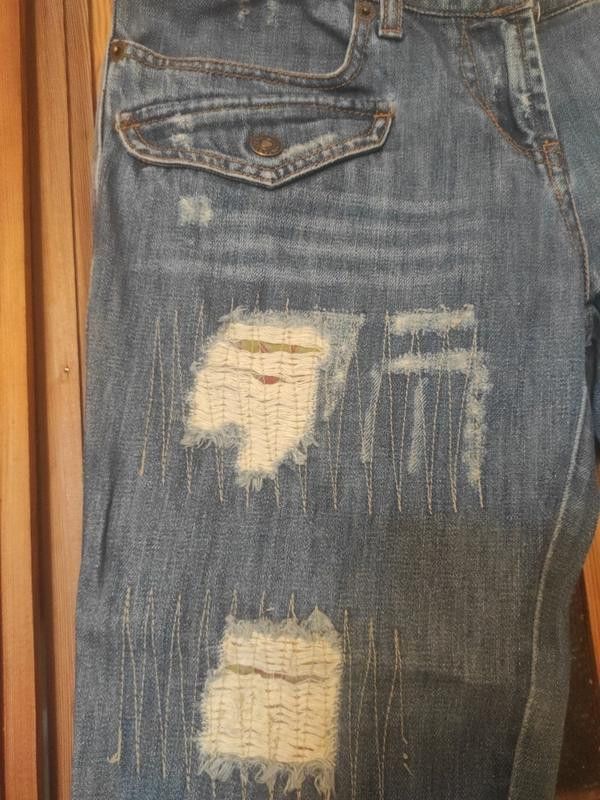 Vintage Morgan De toi distressed jeans low rise sz M Size 30" / US 8 / IT 44 - 4 Thumbnail
